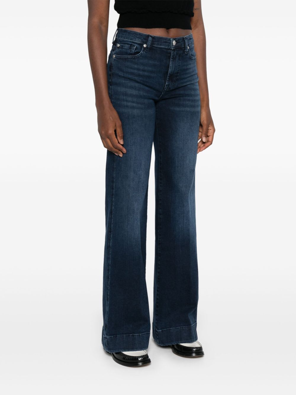 7 For All Mankind The Leggy Bootcut Denim Jeans In Blue