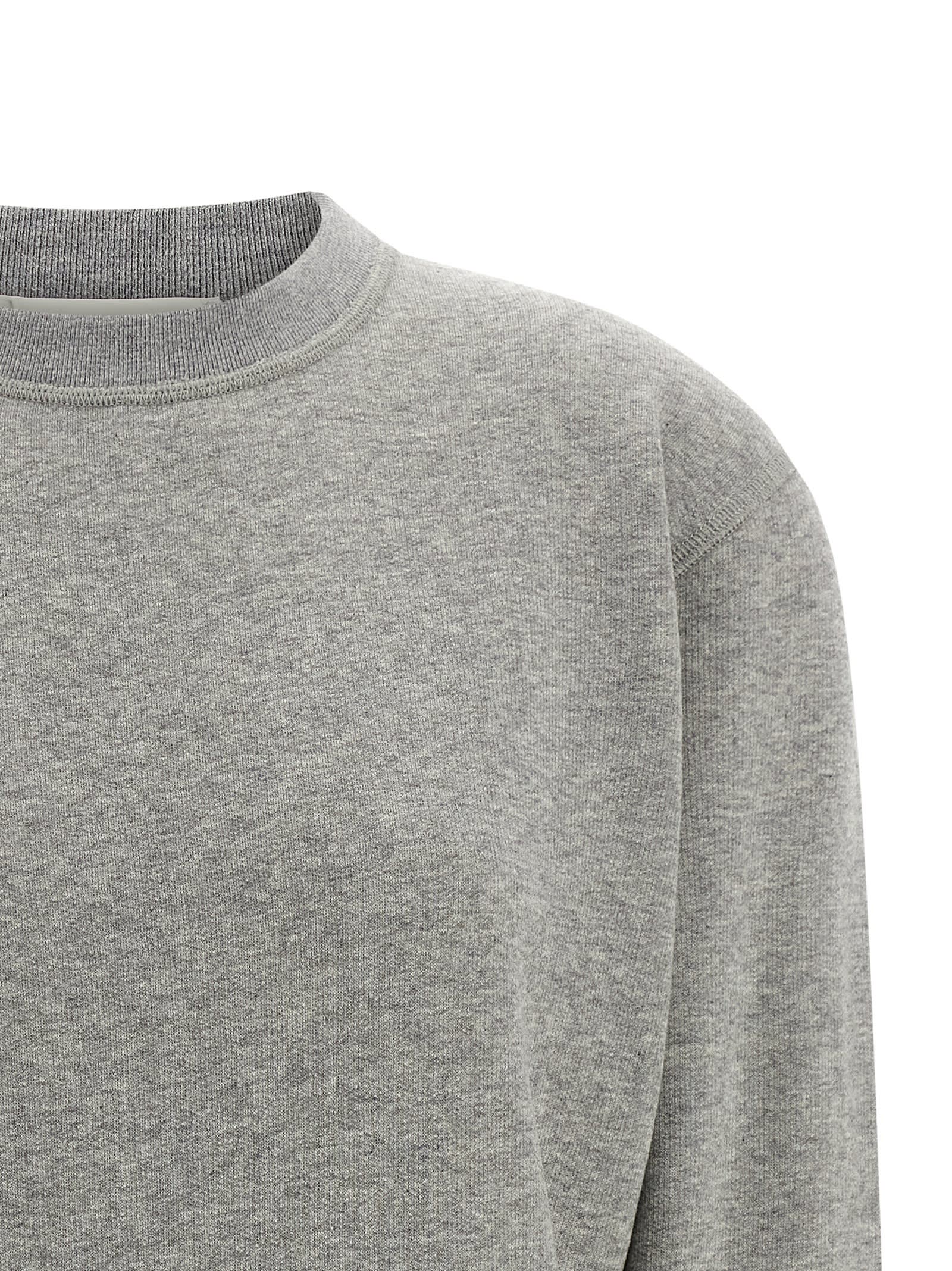 Darkpark Comfortable Crew Neck Long Sleeve Sweatshirt In Gray