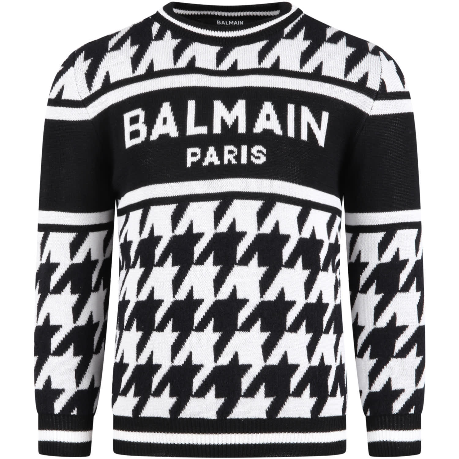 Balmain Kids' Multicolor Sweater For Boy With White Logo