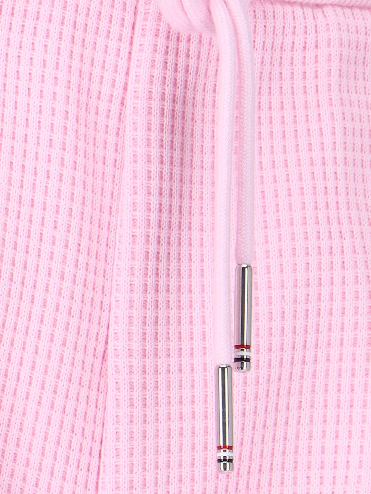 Shop Thom Browne Waffle 4-bar Track Pants In Pink