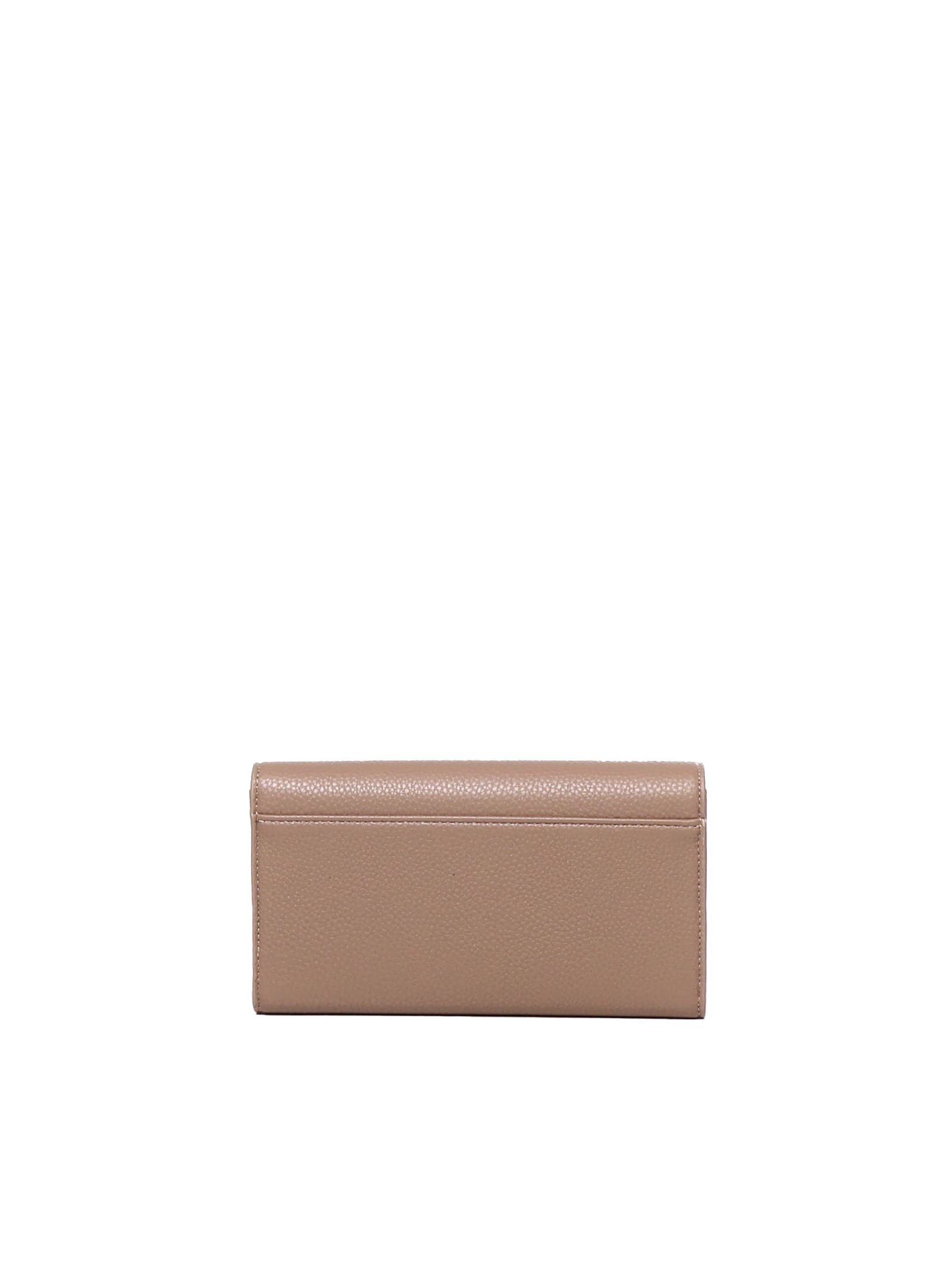 Shop V73 Visia Wallet In Eco-leather In Beige