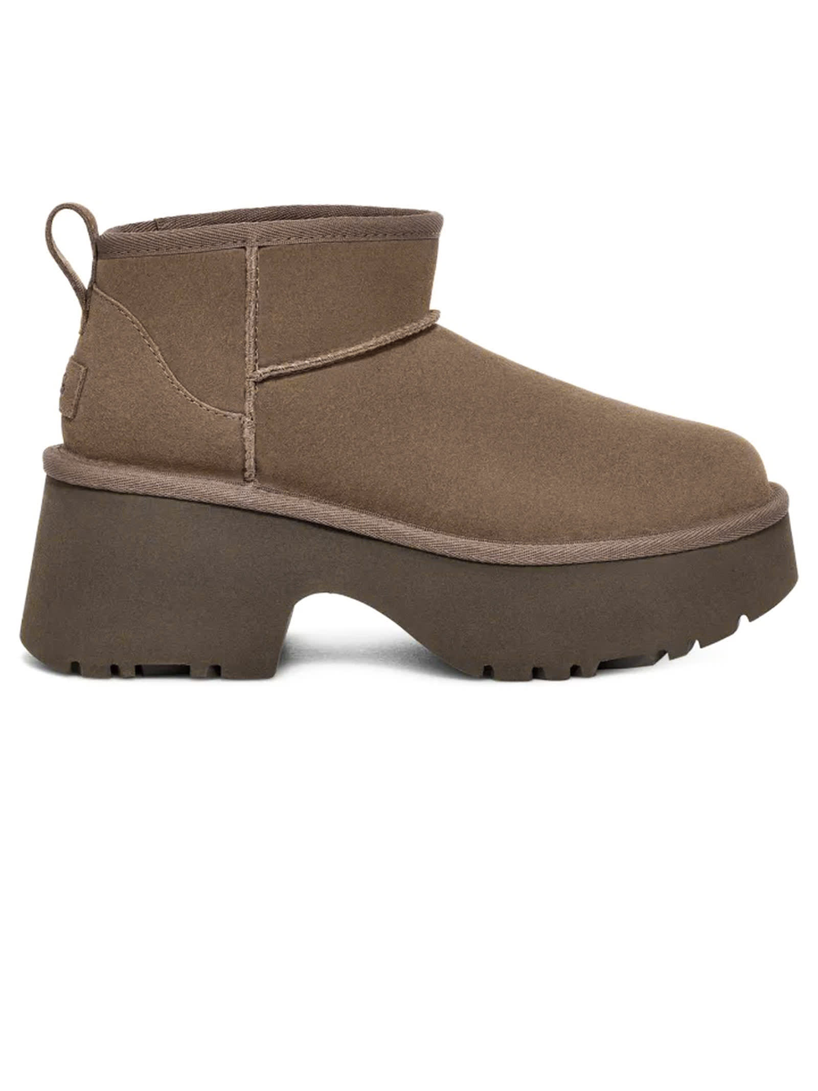 Shop Ugg Hickory Classic Ultra Mini New Heights Boot In Muschio