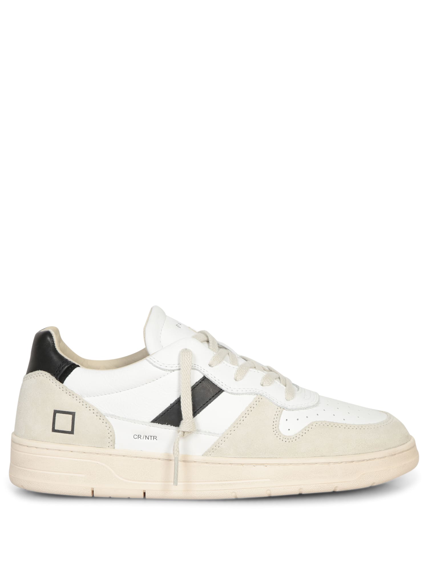 D. A.T. E. Court2.0 White And Black Sneakers