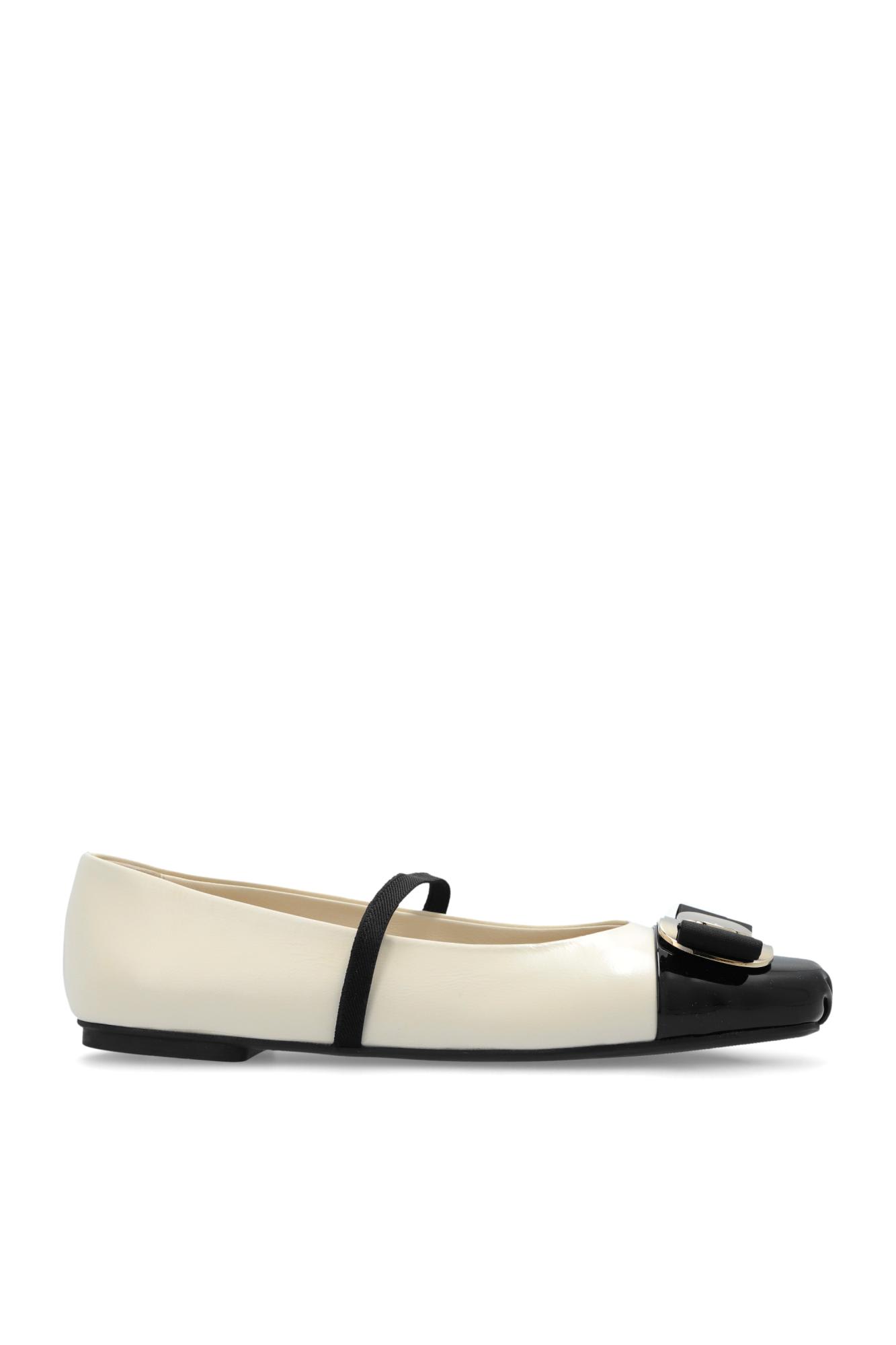 Shop Ferragamo Ballet Flats Zina Toe