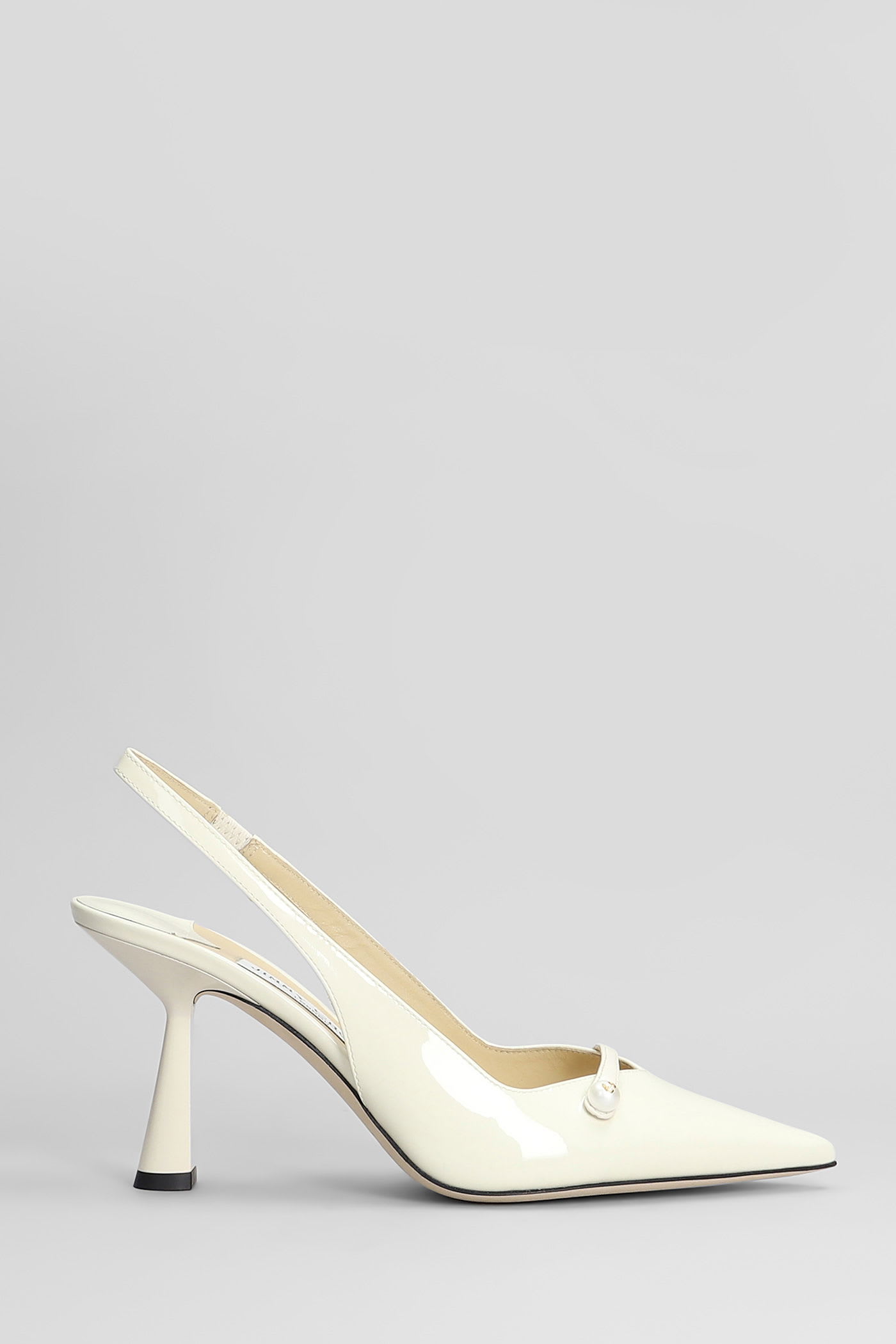 Amita 95 Pumps In White Leather