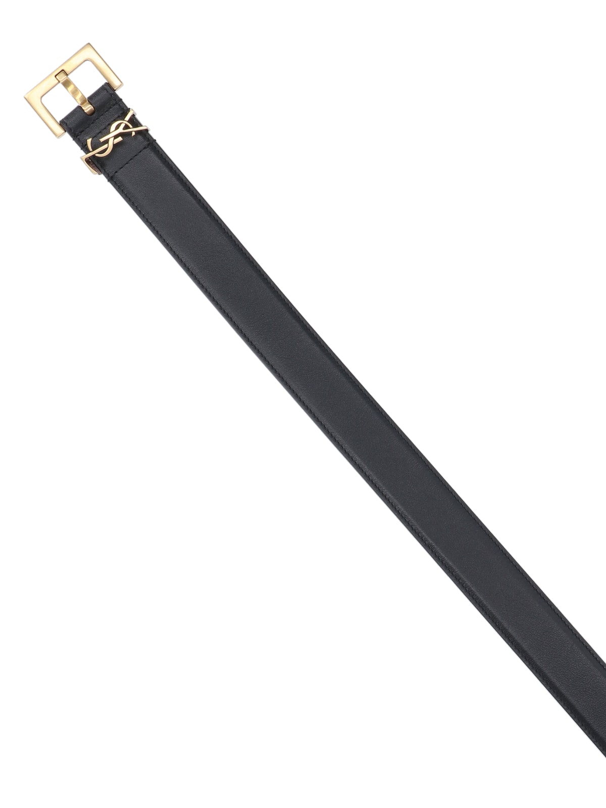 Saint Laurent Medium Cassandre Belt In Black