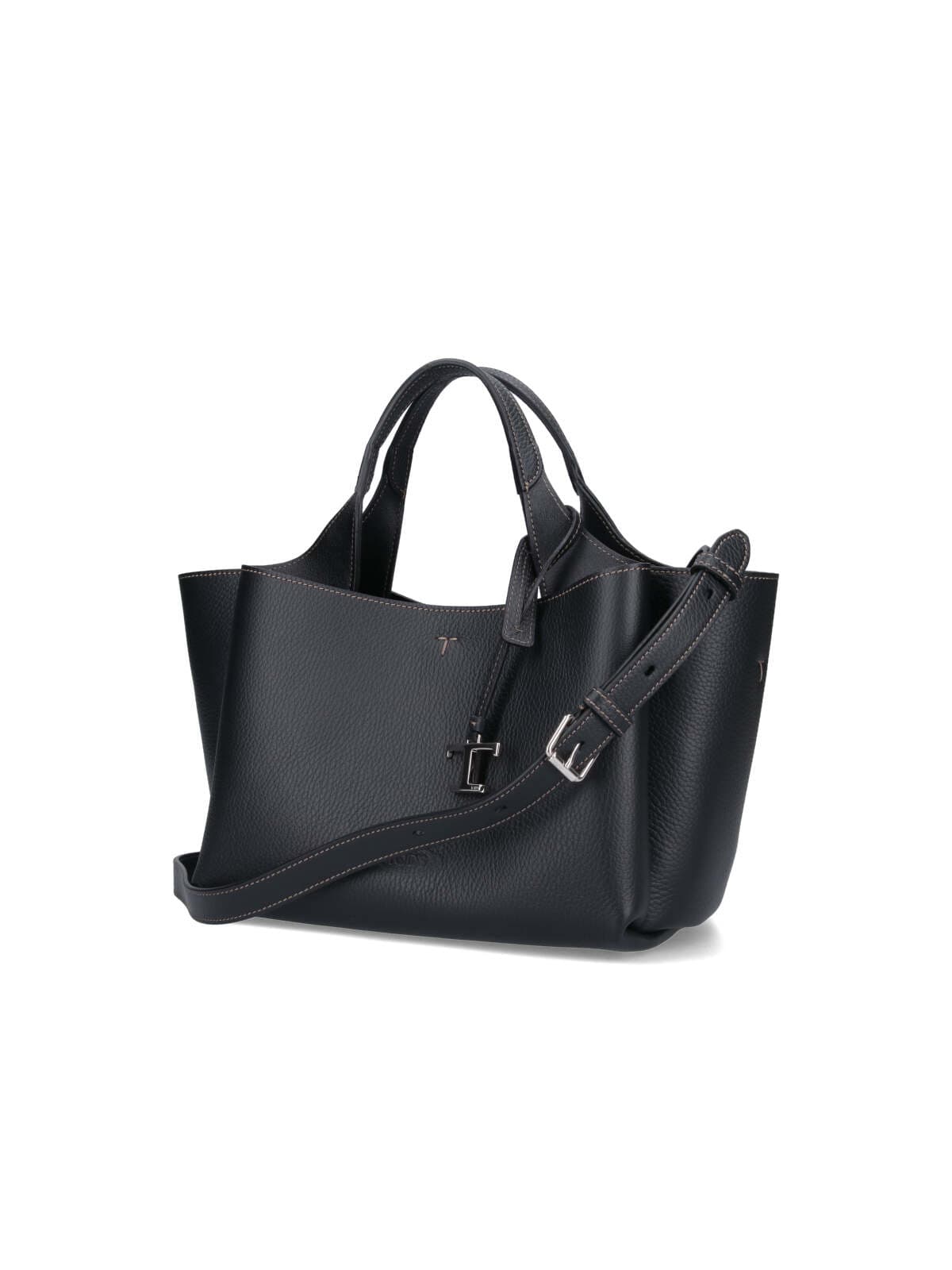 Shop Tod's Leather Bucket Bag In B999