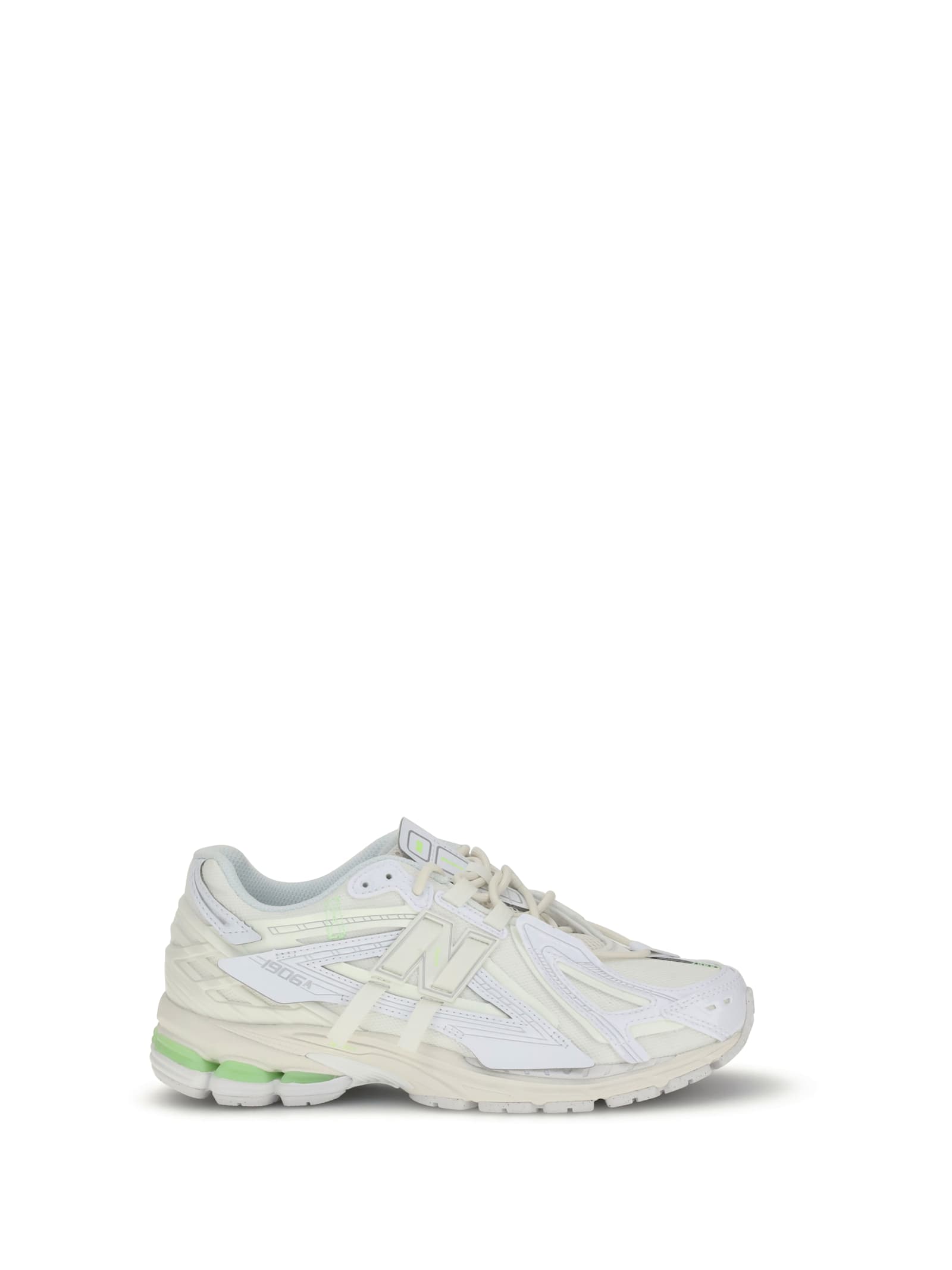 New Balance 1906r White Sneaker With Mesh Design And Side Logo In Synthetic Fiber Unisex In Black