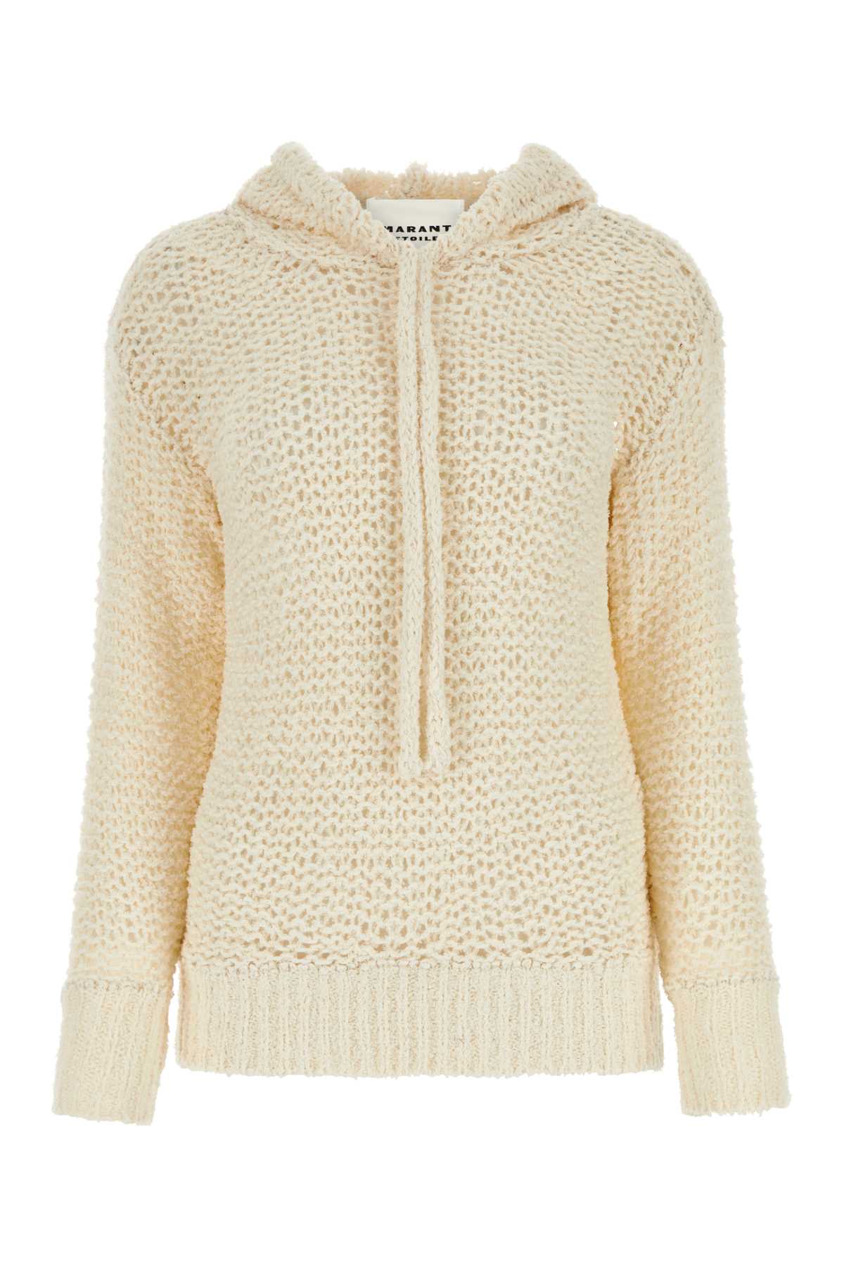 Marant Étoile Ivory Cotton Blend Idony Sweatshirt