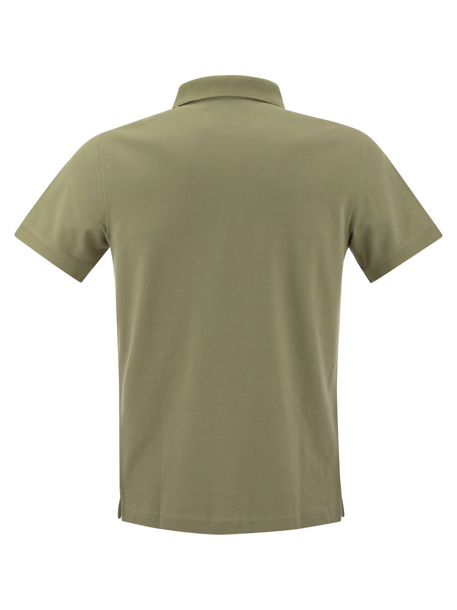 Shop Fay Stretch Polo In Beige