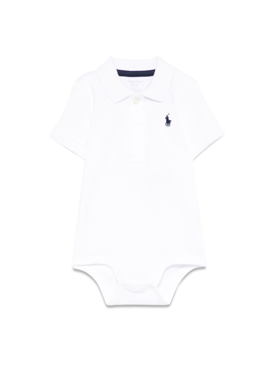 Polo Ralph Lauren Baby Boys Logo Bodysuit In White