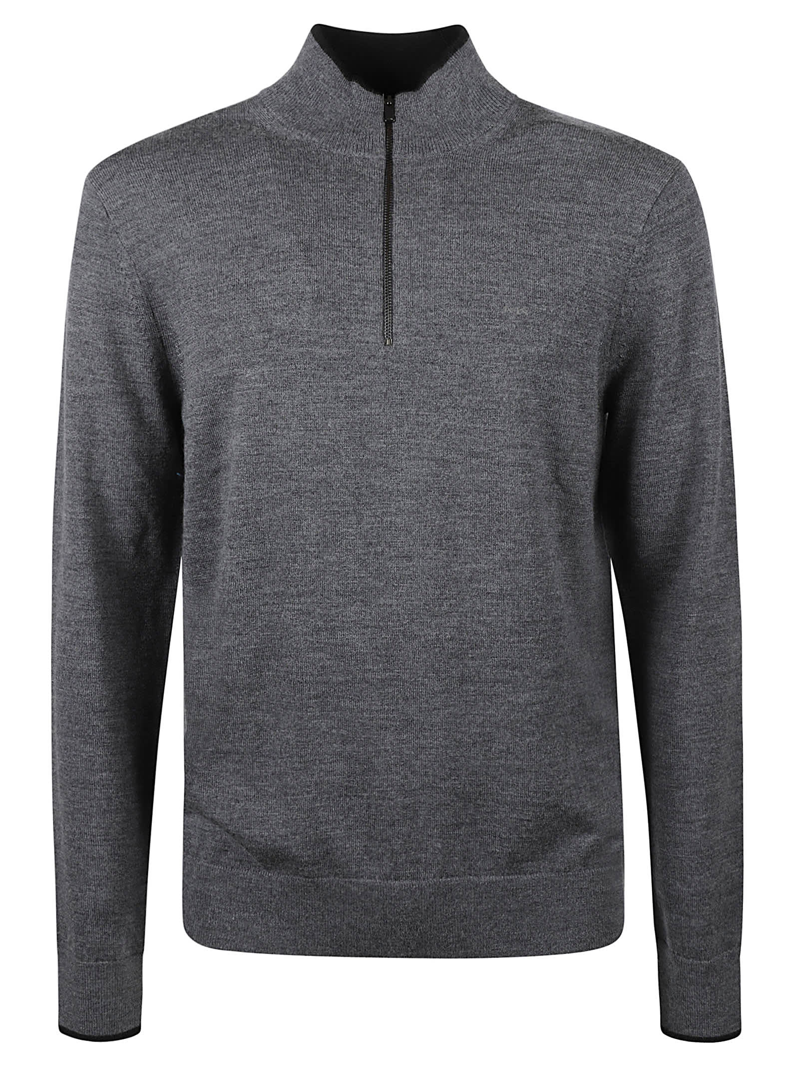 Zip High Neck Sweater