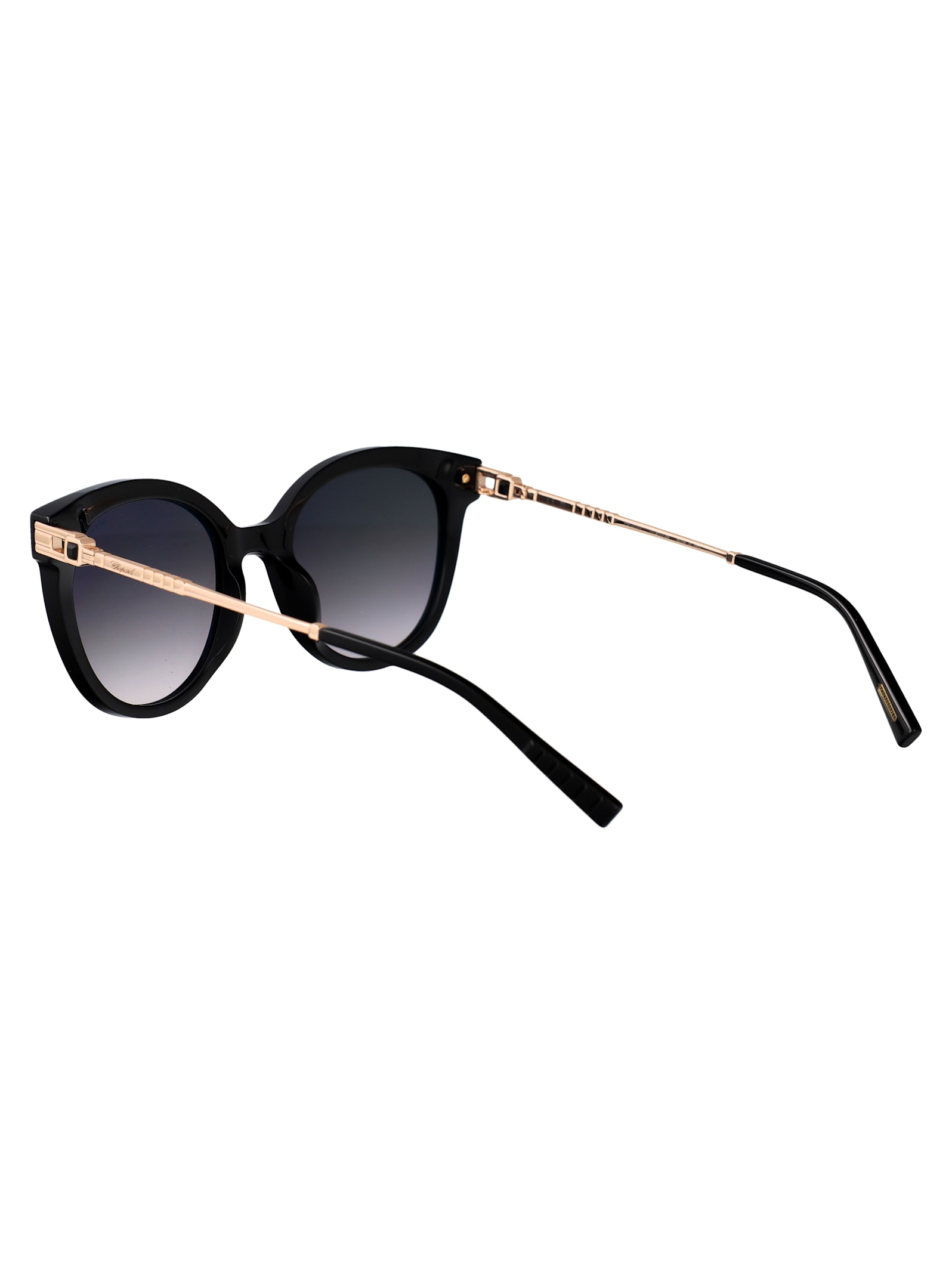 Chopard Geometric Sunglasses Sch405 S 0700 In Gold
