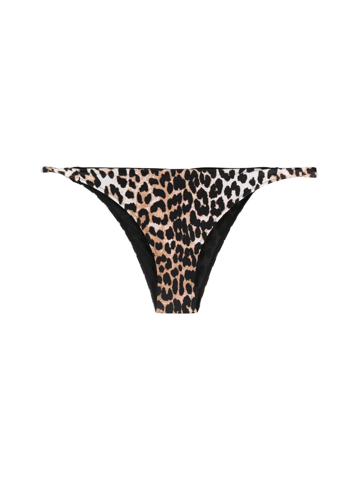 GANNI RECYCLED PRINTED SWIMSLIP,A3250 943 LEOPARD