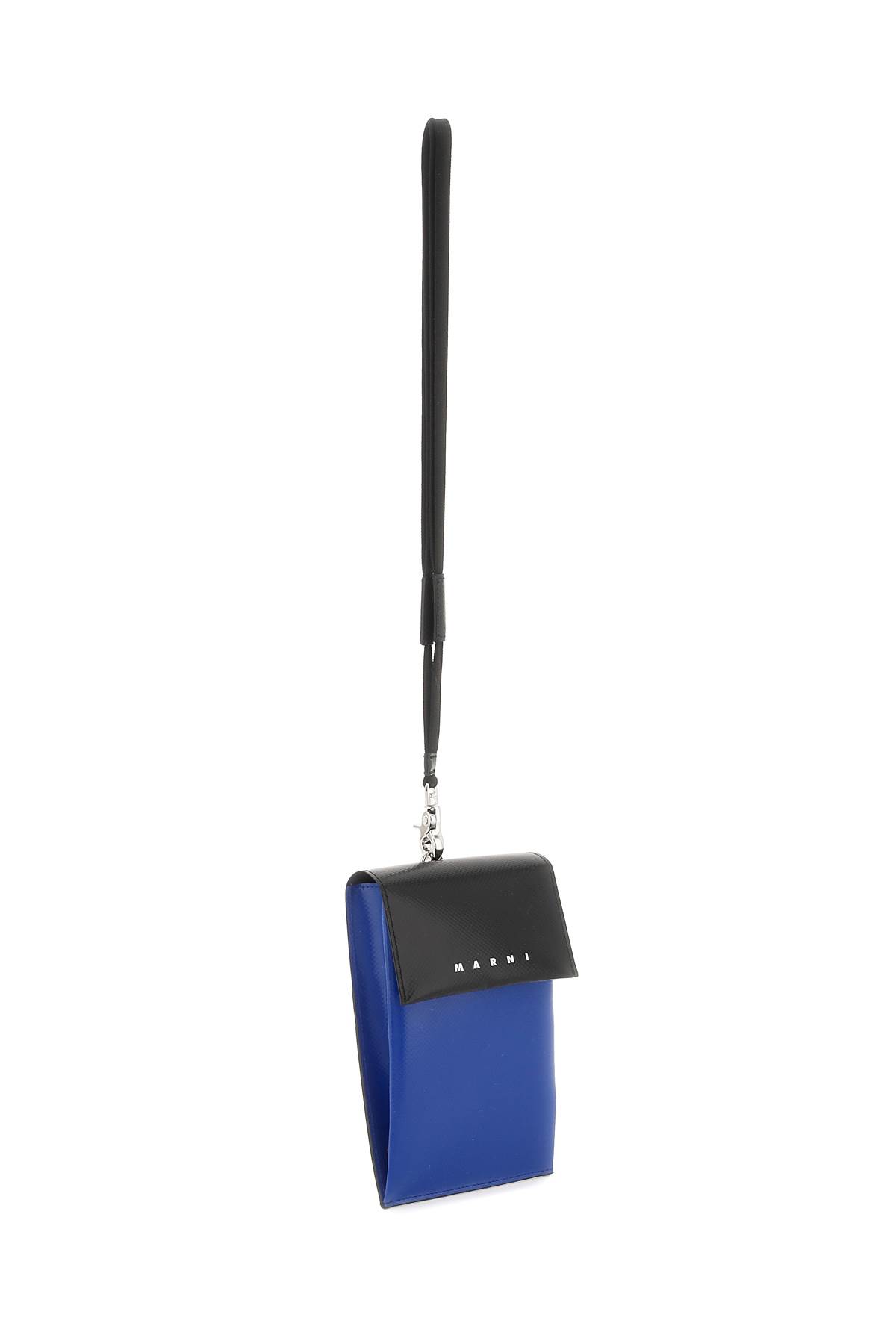 Shop Marni Logo Smartphone Holder Crossbody Bag In Z2o28