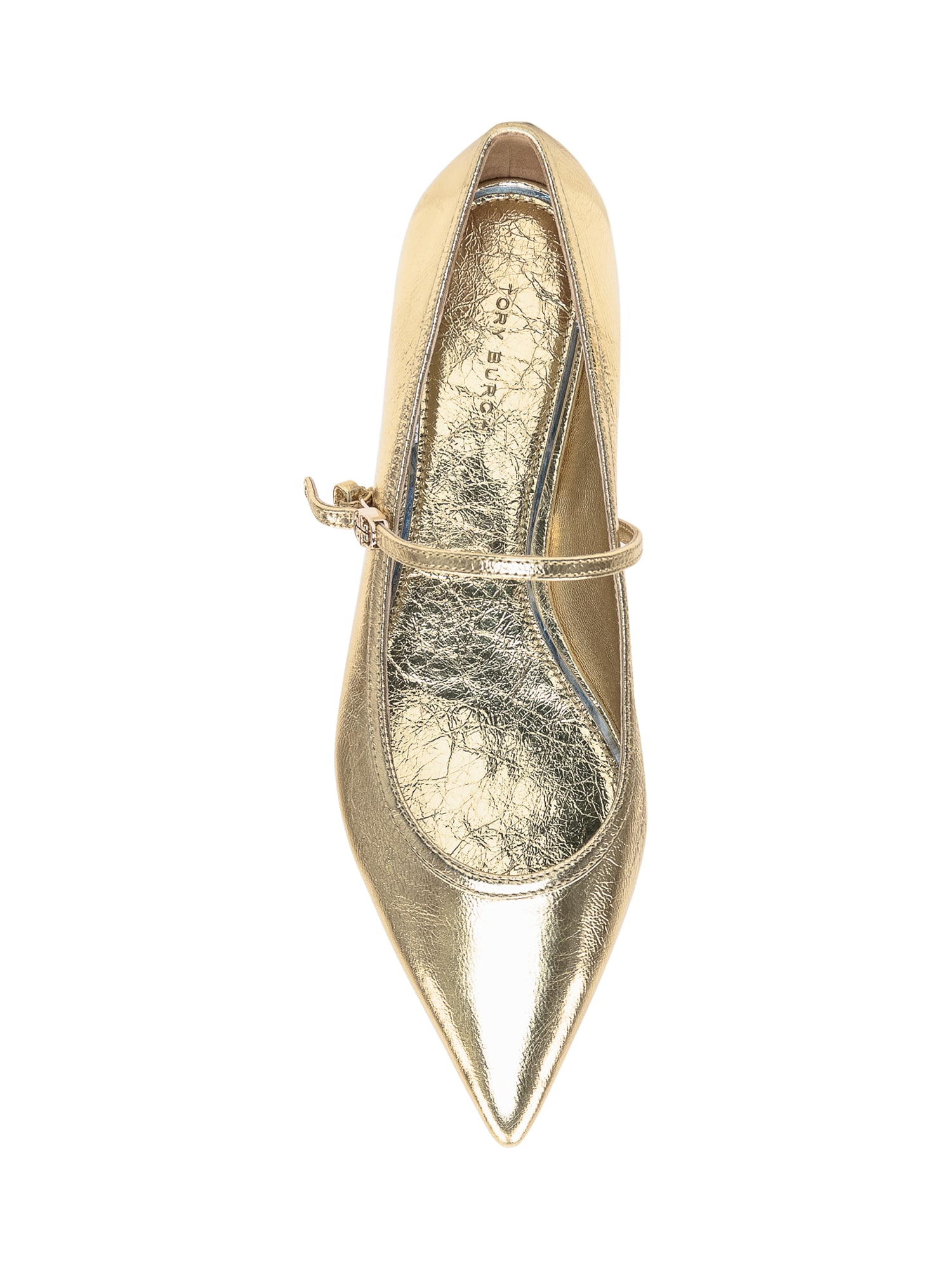 TORY BURCH DOUBLE T BUCKEL MARY JANE BALLERINAS 