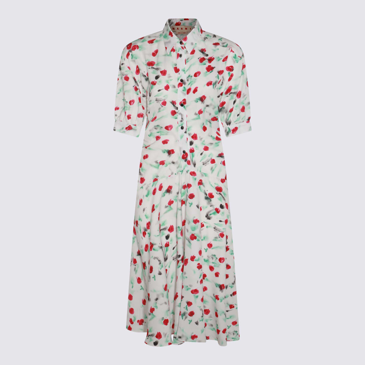 Shop Marni White Maxi Dress In Lily White