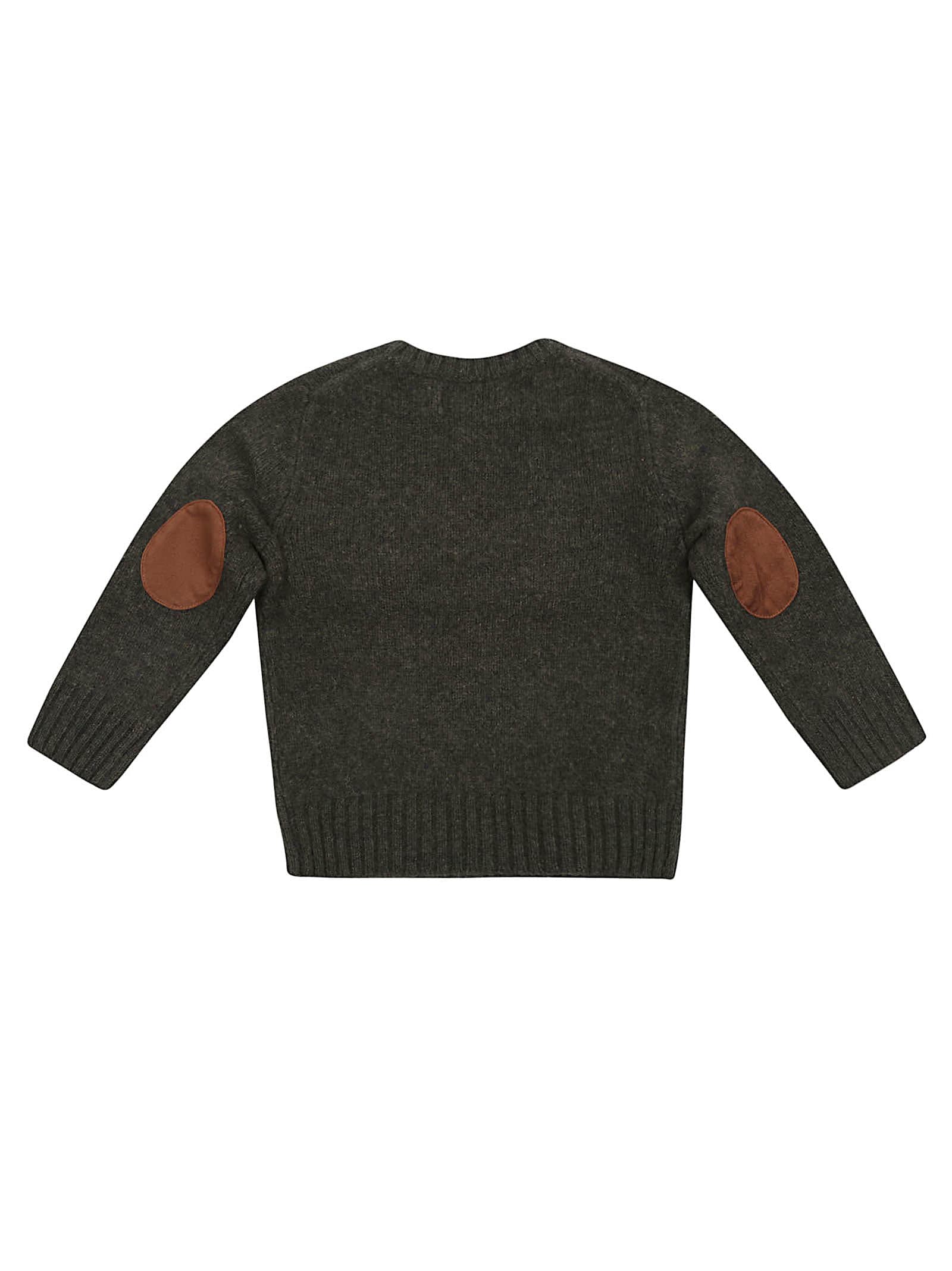 Shop Ralph Lauren Ls Cn-sweater-pullover In Olive Heather