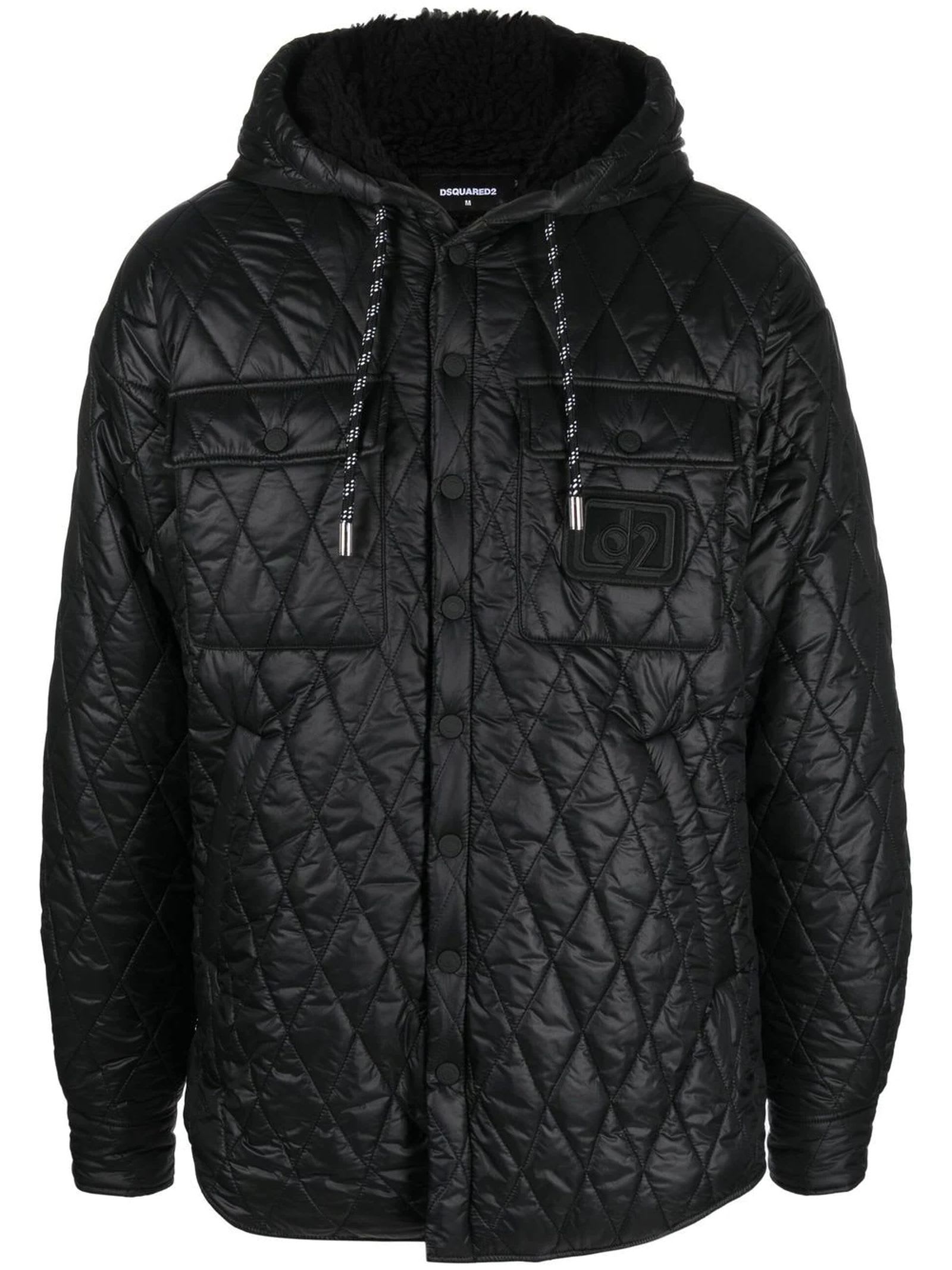 Dsquared2 Black Quilted Jacket