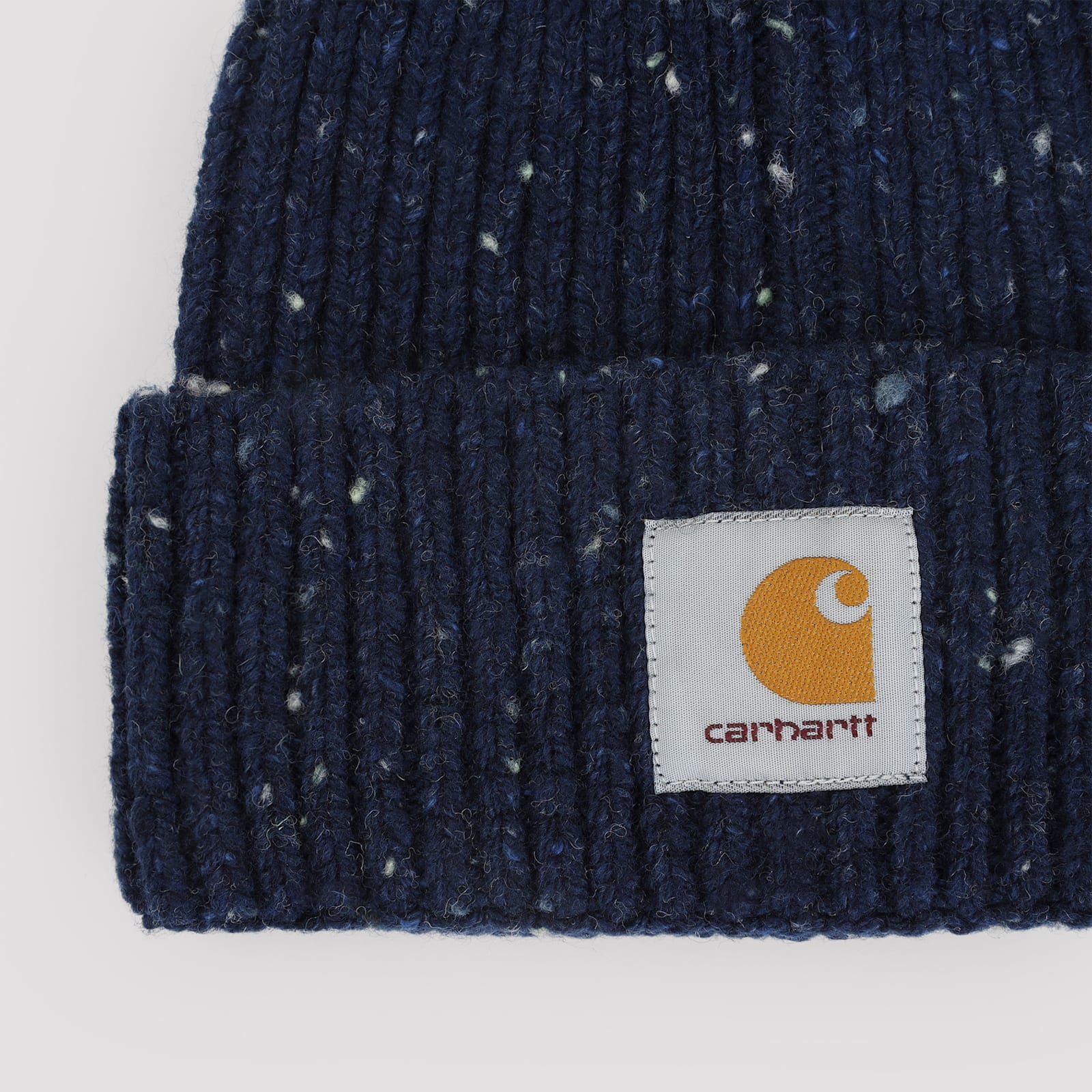 Carhartt Wip Speckled Jupiter Blue Wool Anglistic Beanie In Blue