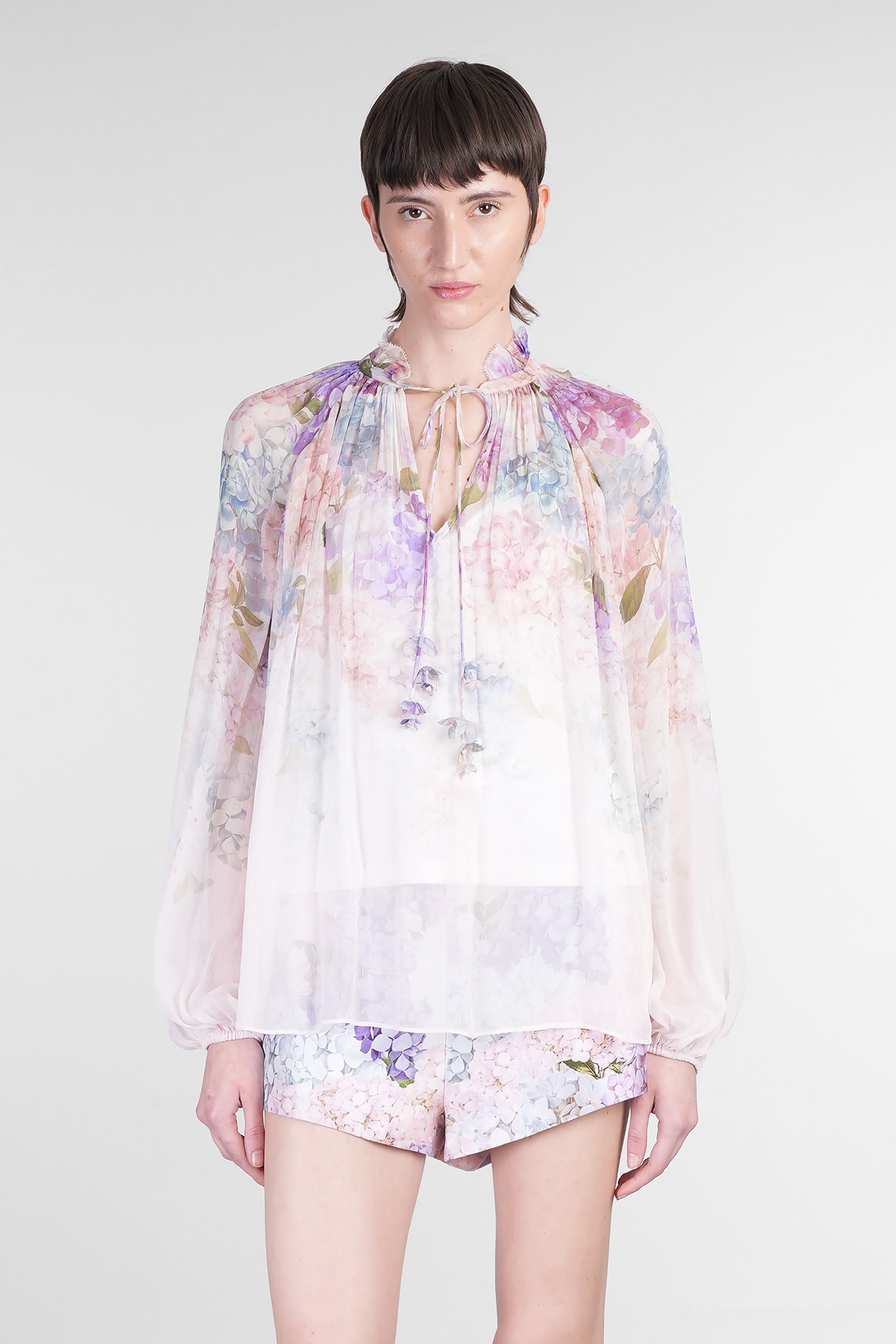 ZIMMERMANN BLOUSE IN MULTICOLOR VISCOSE