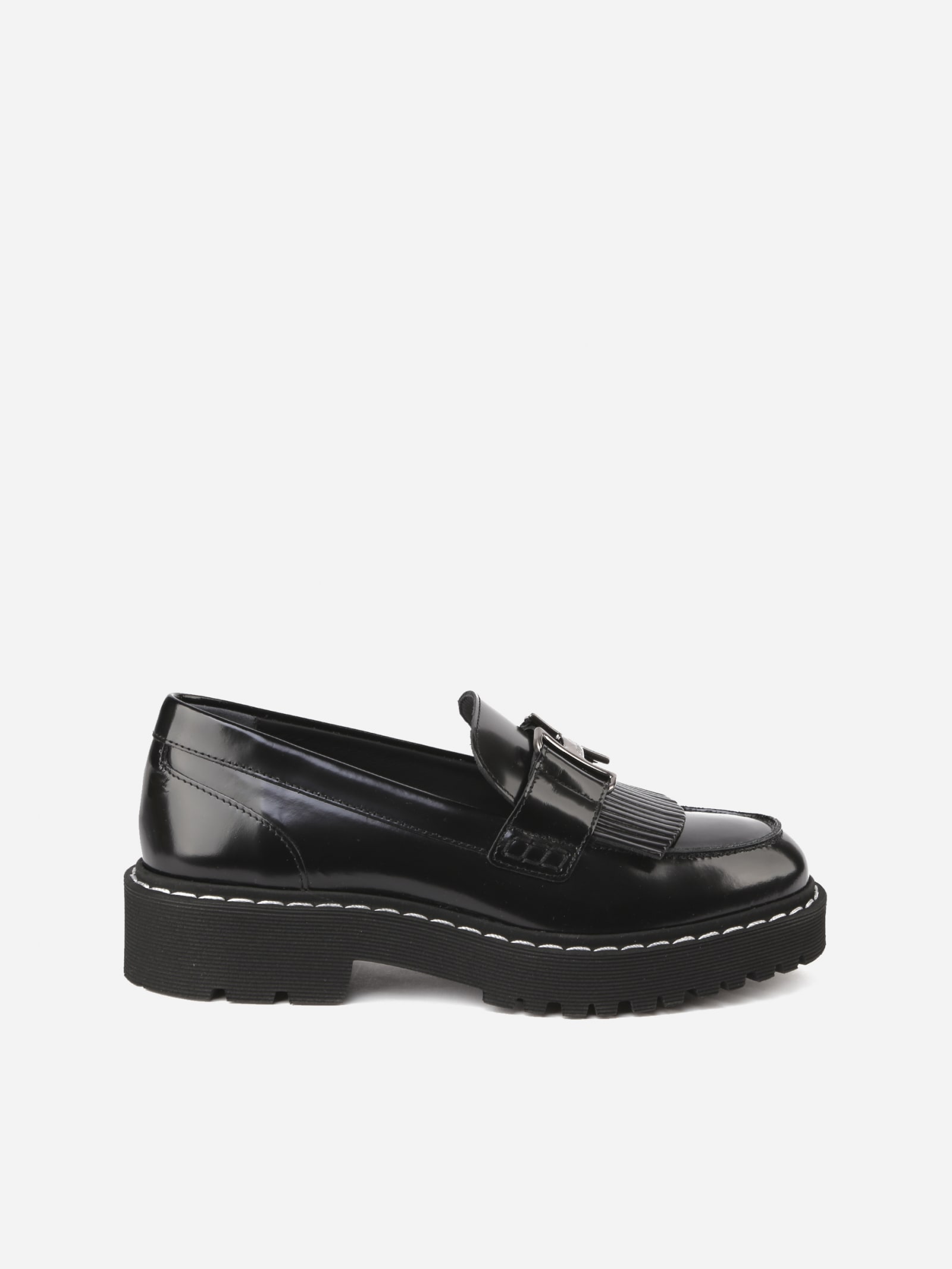 Hogan Black Patent Leather Loafer