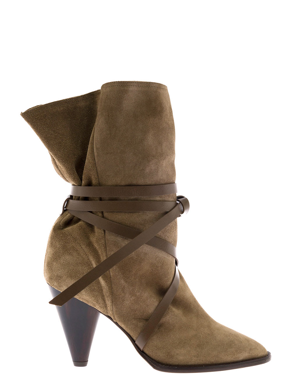 Isabel Marant Womans Beige Lidly Suede Boots