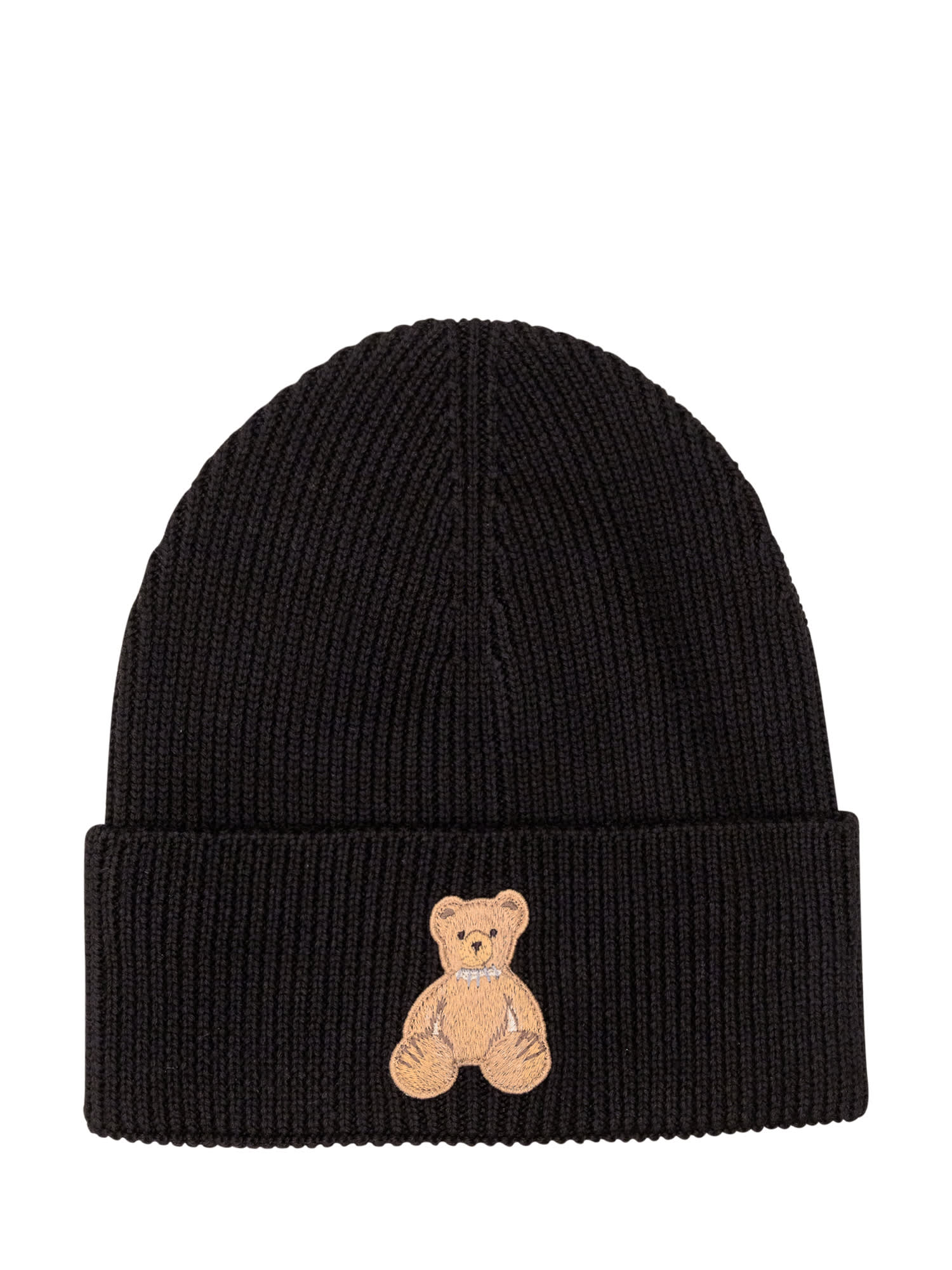 Shop Palm Angels Beanie Bear In Mind In Black Brown