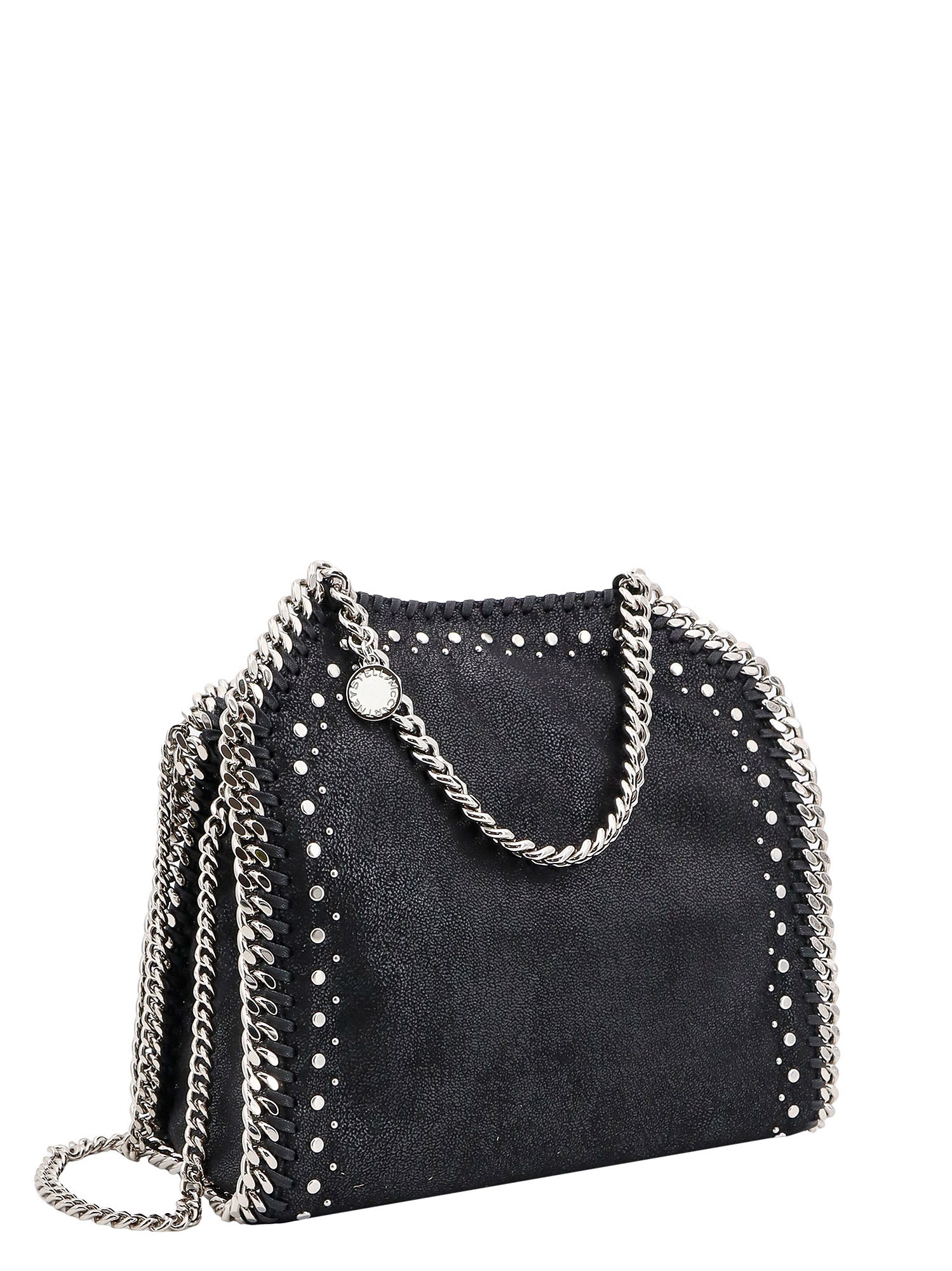 Shop Stella Mccartney Falabella Shoulder Bag In Black