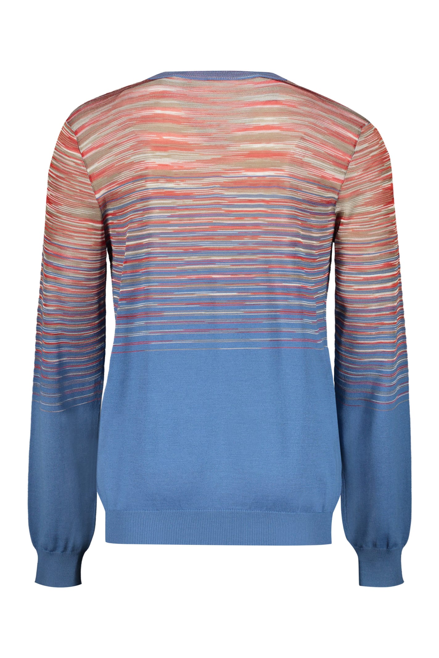 Shop Missoni Wool V-neck Sweater In Light Blue