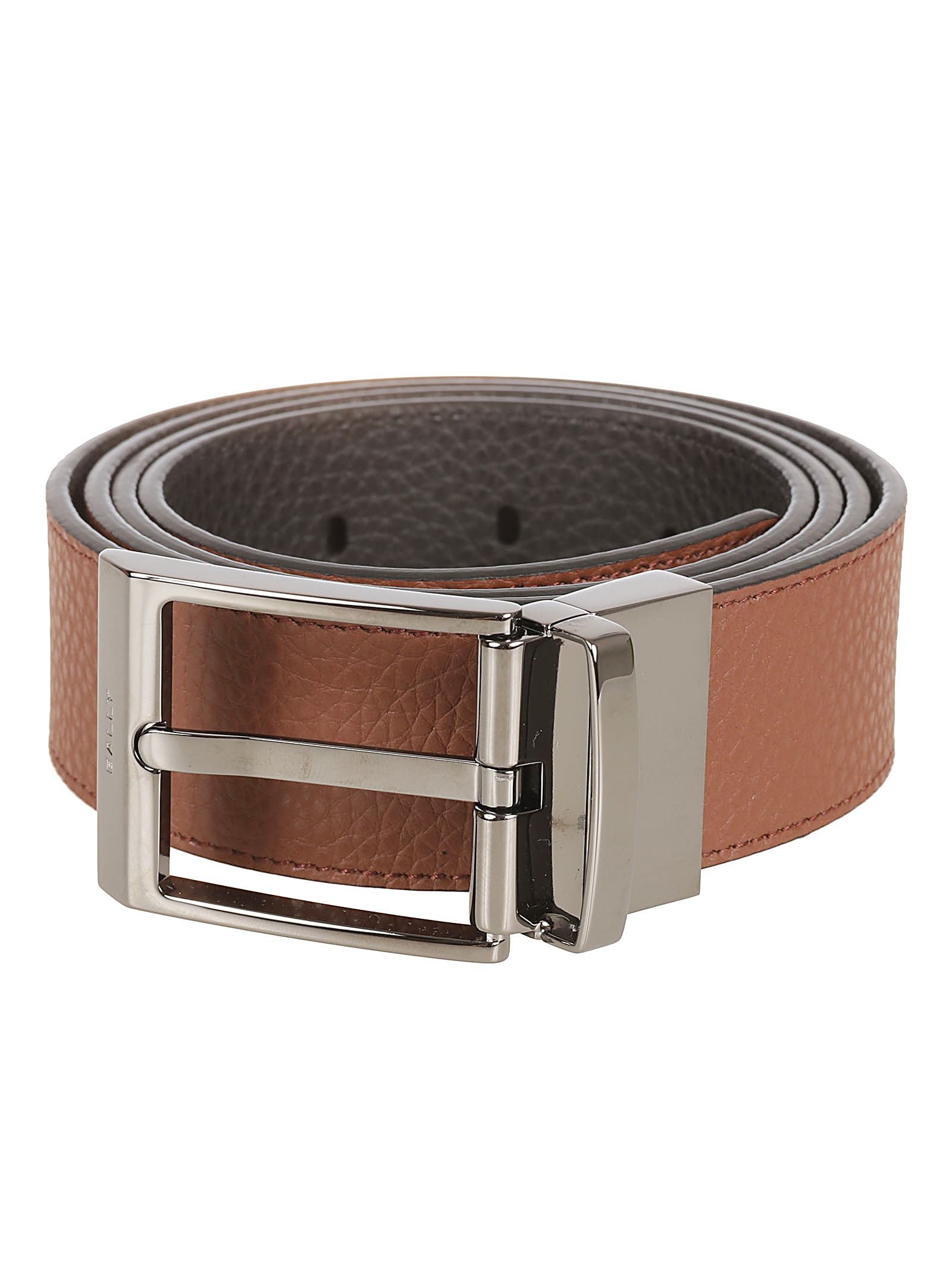 Shop Bally Leather Classic Belt In Black