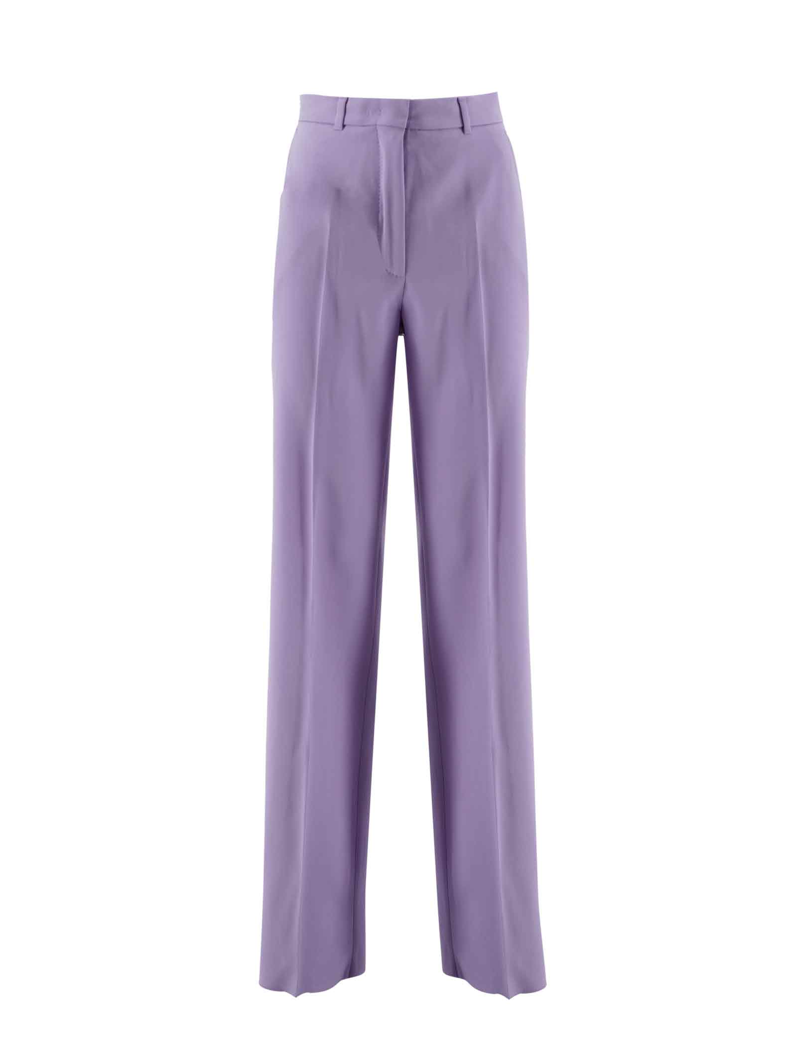 Max Mara Wide Leg Trousers In Lilla | ModeSens