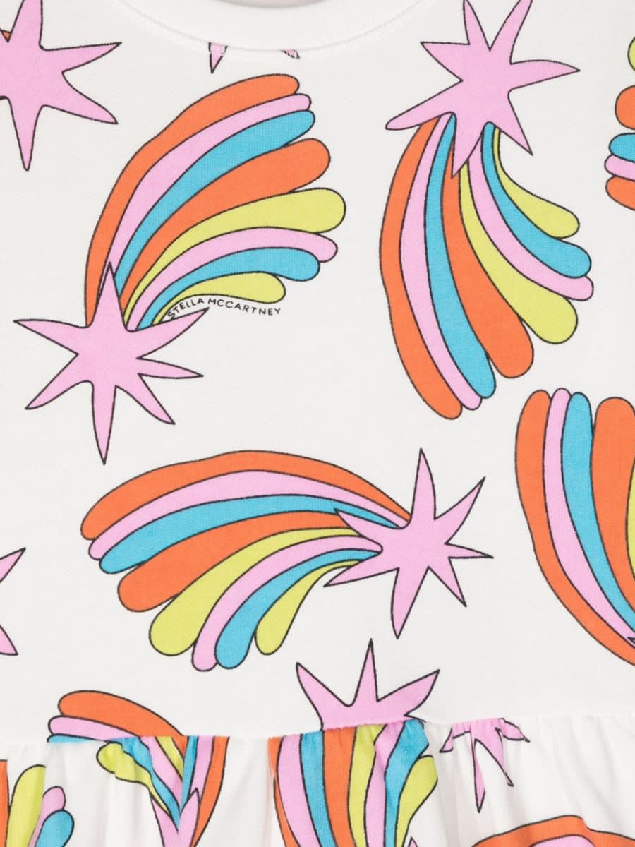 Stella Mccartney Shooting Stars-print Dress In Multicolour