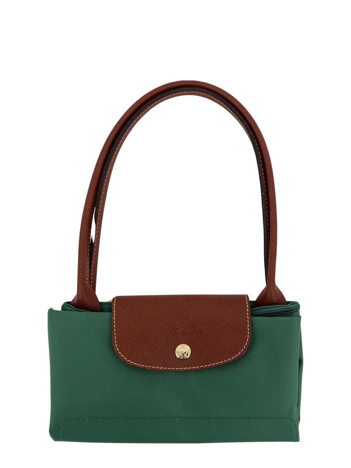 Shop Longchamp Le Pliage Medium Tote Bag In Green