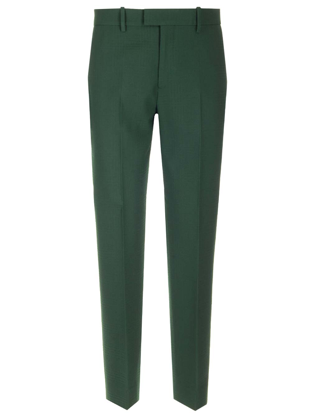 Burberry Straight Leg Trousers In Green