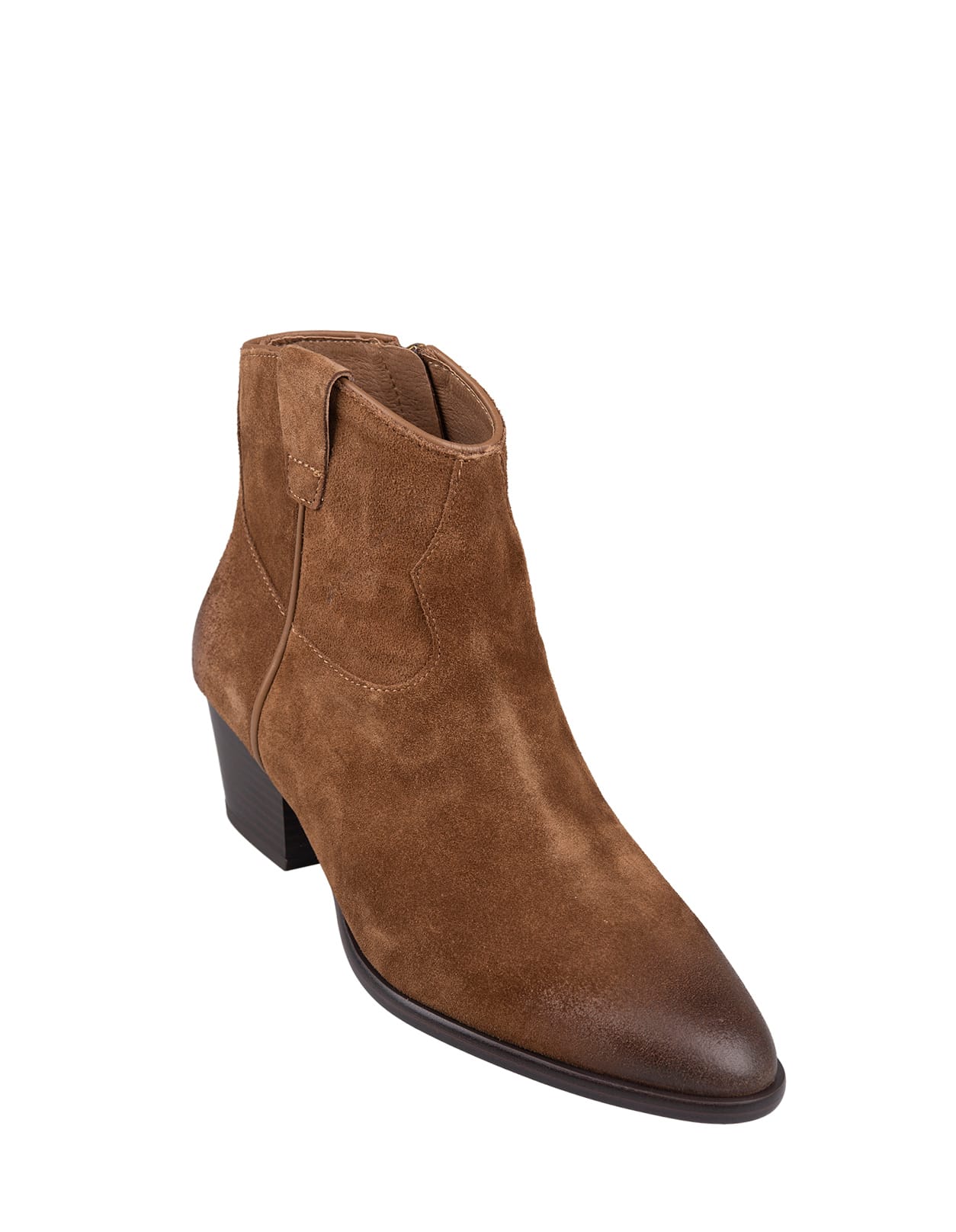 Shop Ash Fame Ankle Boots In Brown Suede