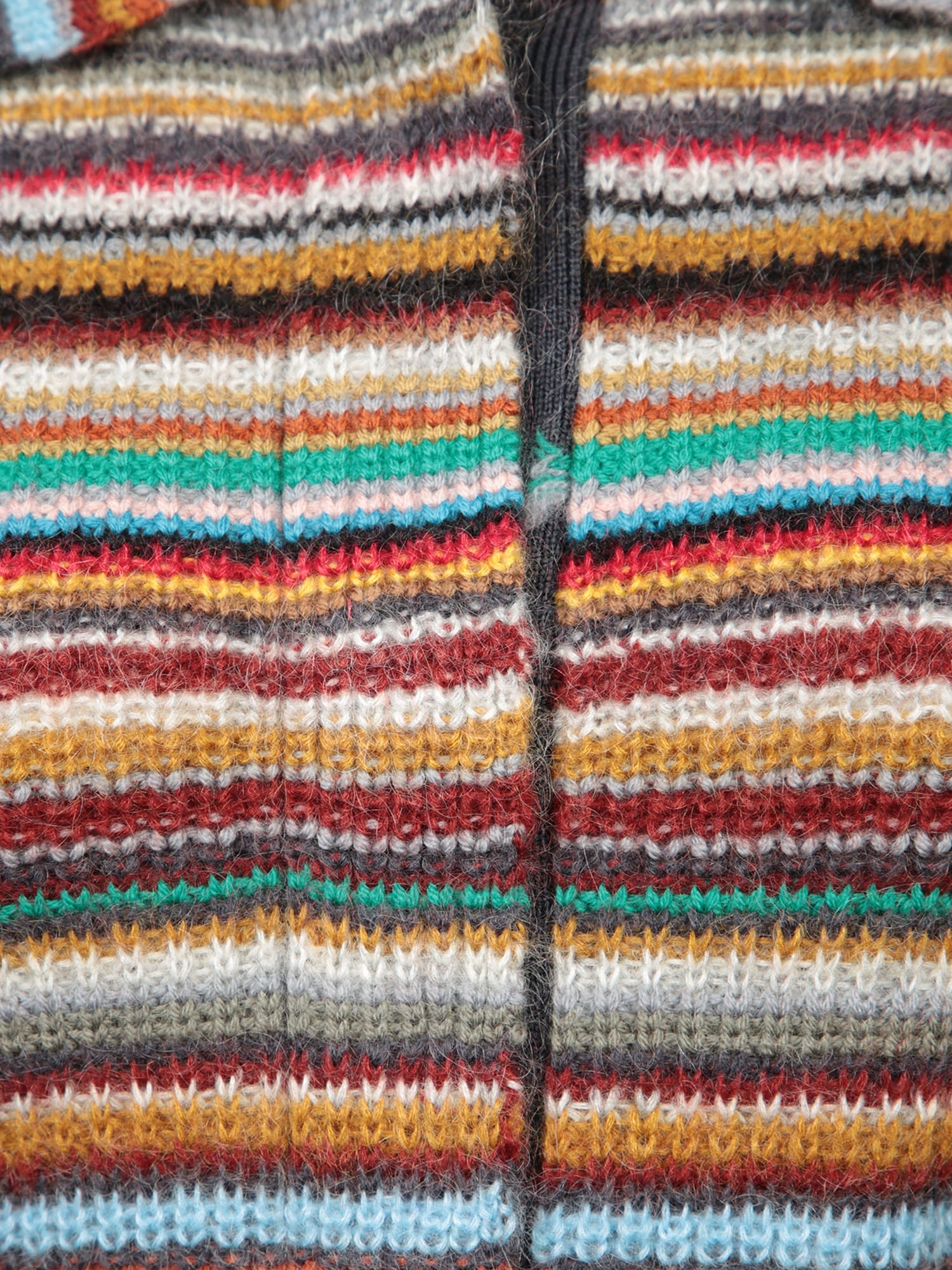 Shop Paul Smith Over Robe Cardigan Stripes Multicolor