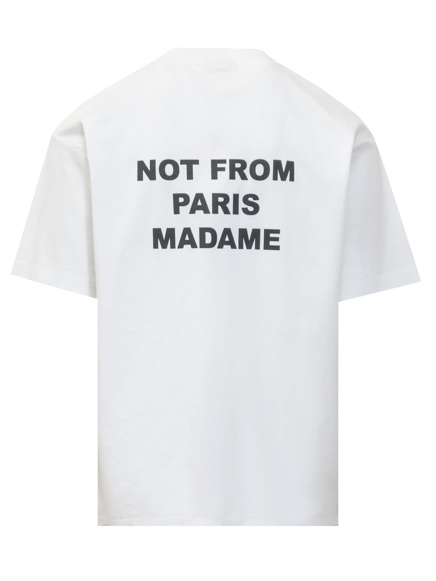 Shop Drôle De Monsieur Le Slogan T-shirt In Optic White