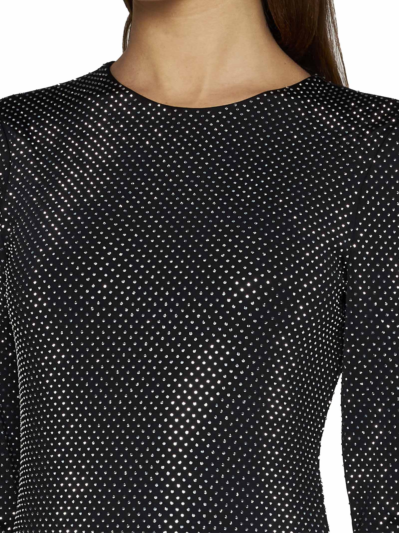 Shop Alice And Olivia Top In Black Silver