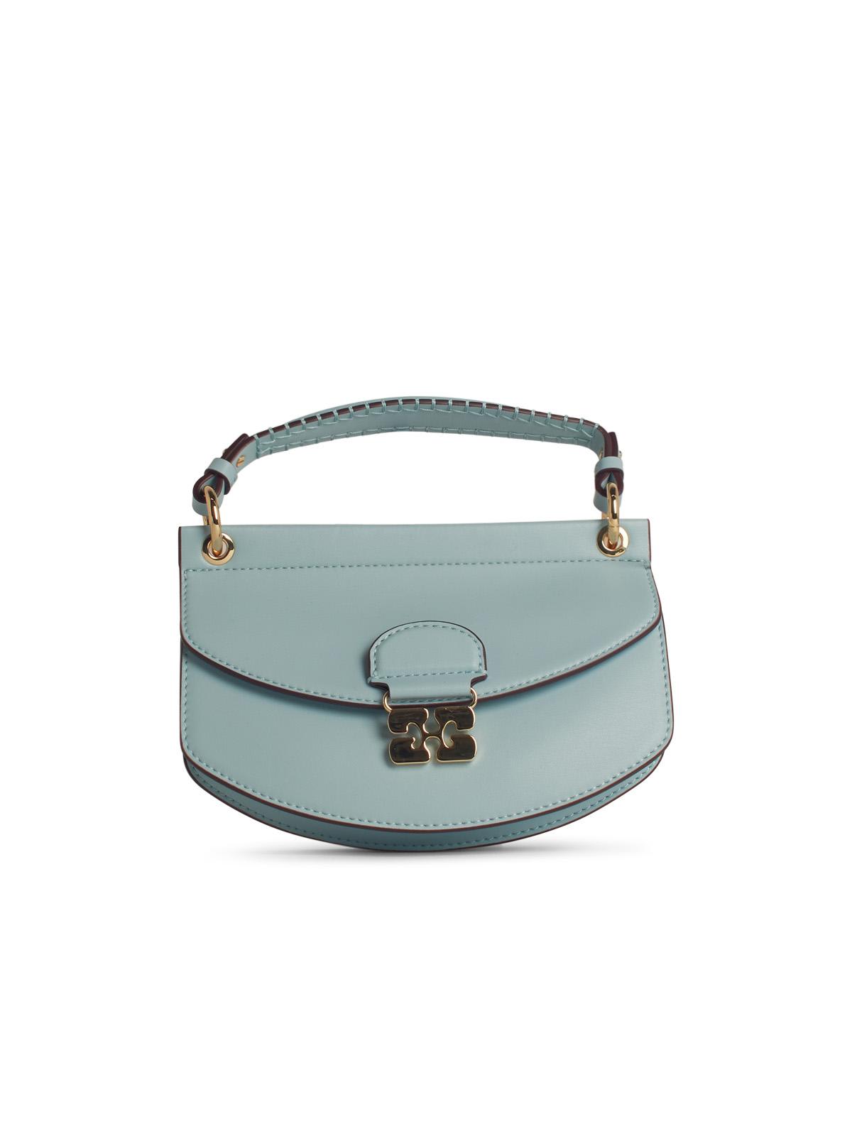 apo-g Light Blue Leather Bag