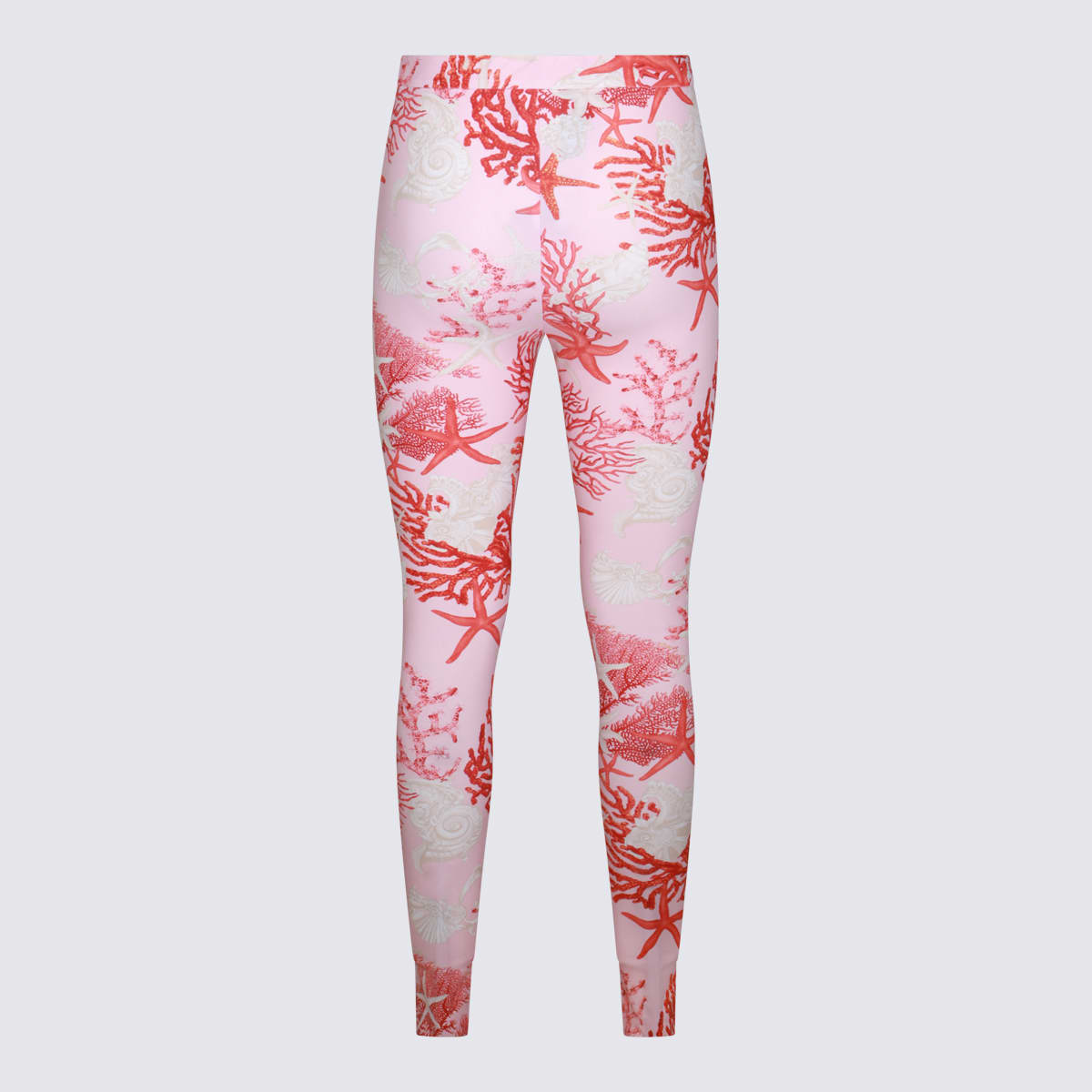 Shop Versace Multicolor Pants In Rosa