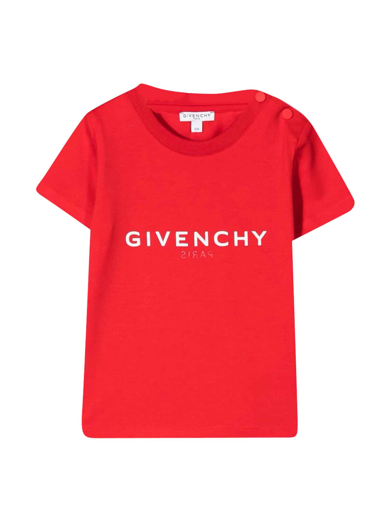 Givenchy Red Unisex T-shirt With Print