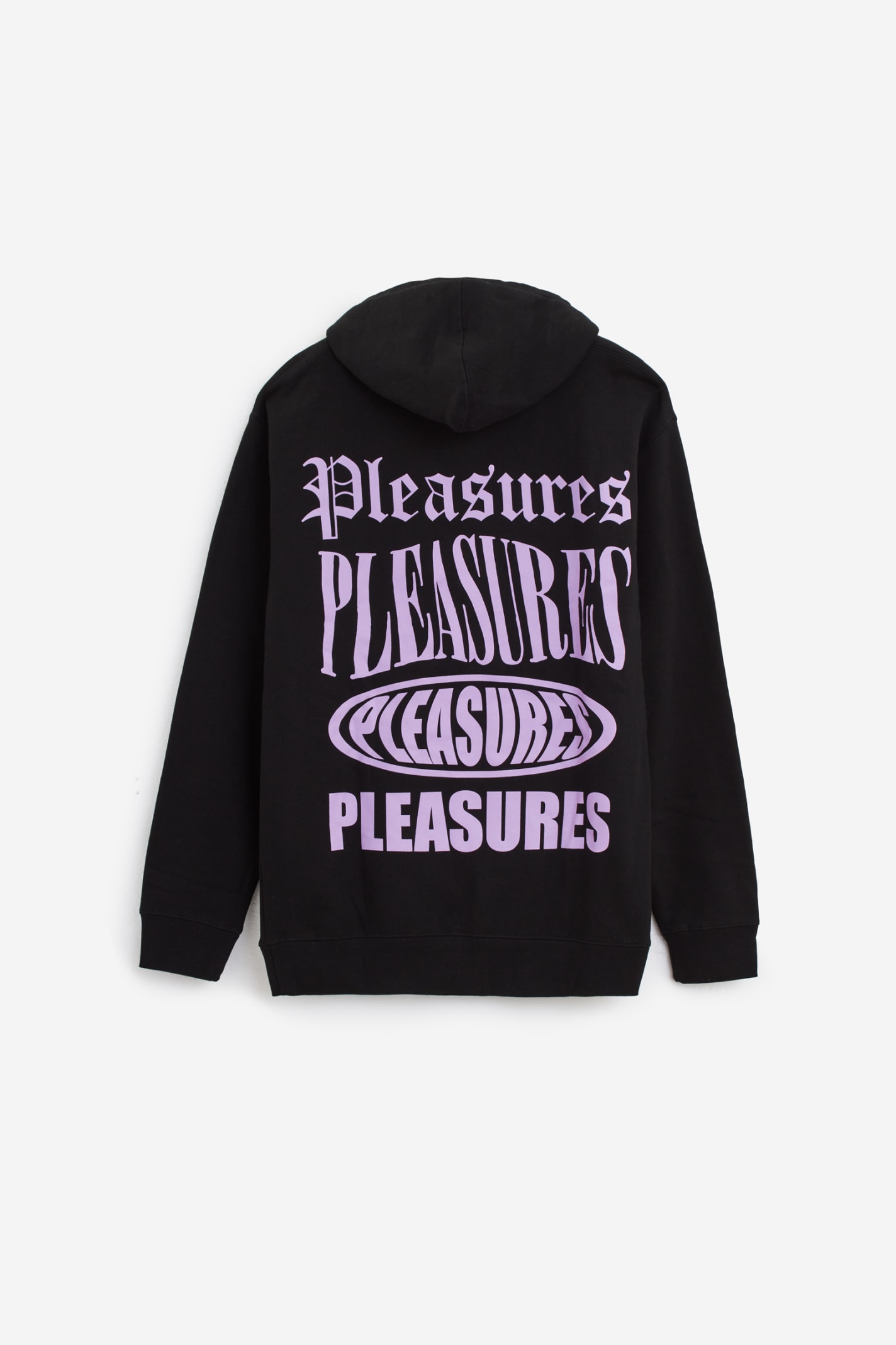 Shop Pleasures Stack Hoodie Sweatshirt In Black