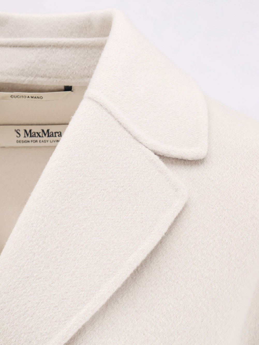S Max Mara Arona Virgin Wool Coat In Neutral