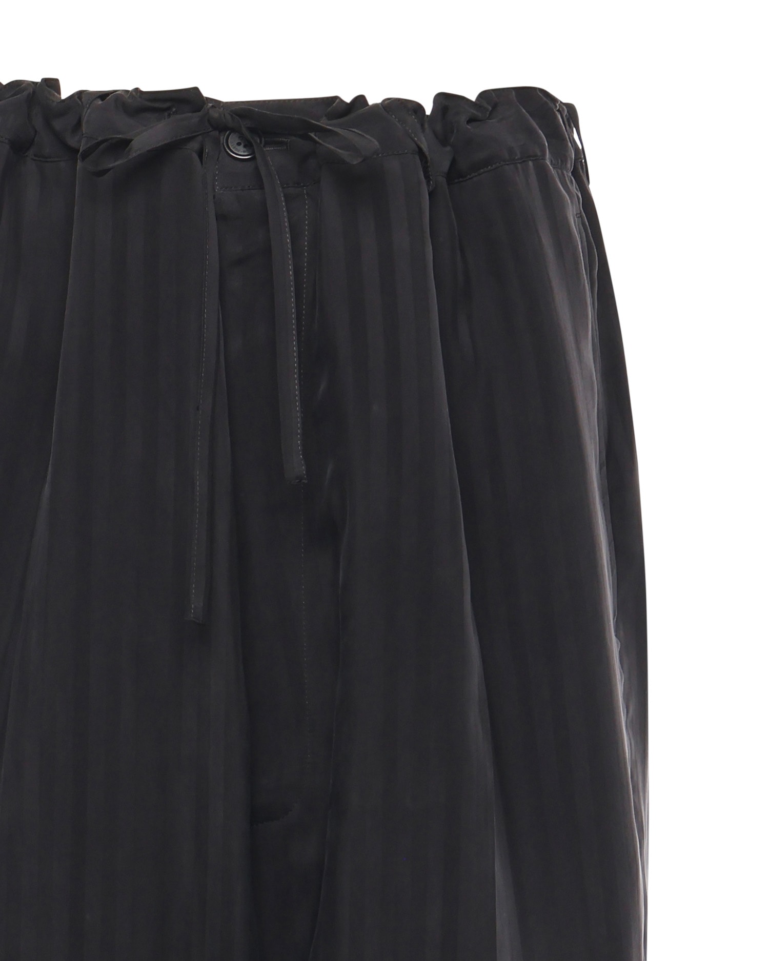 Balenciaga Drawstring Trousers In Black