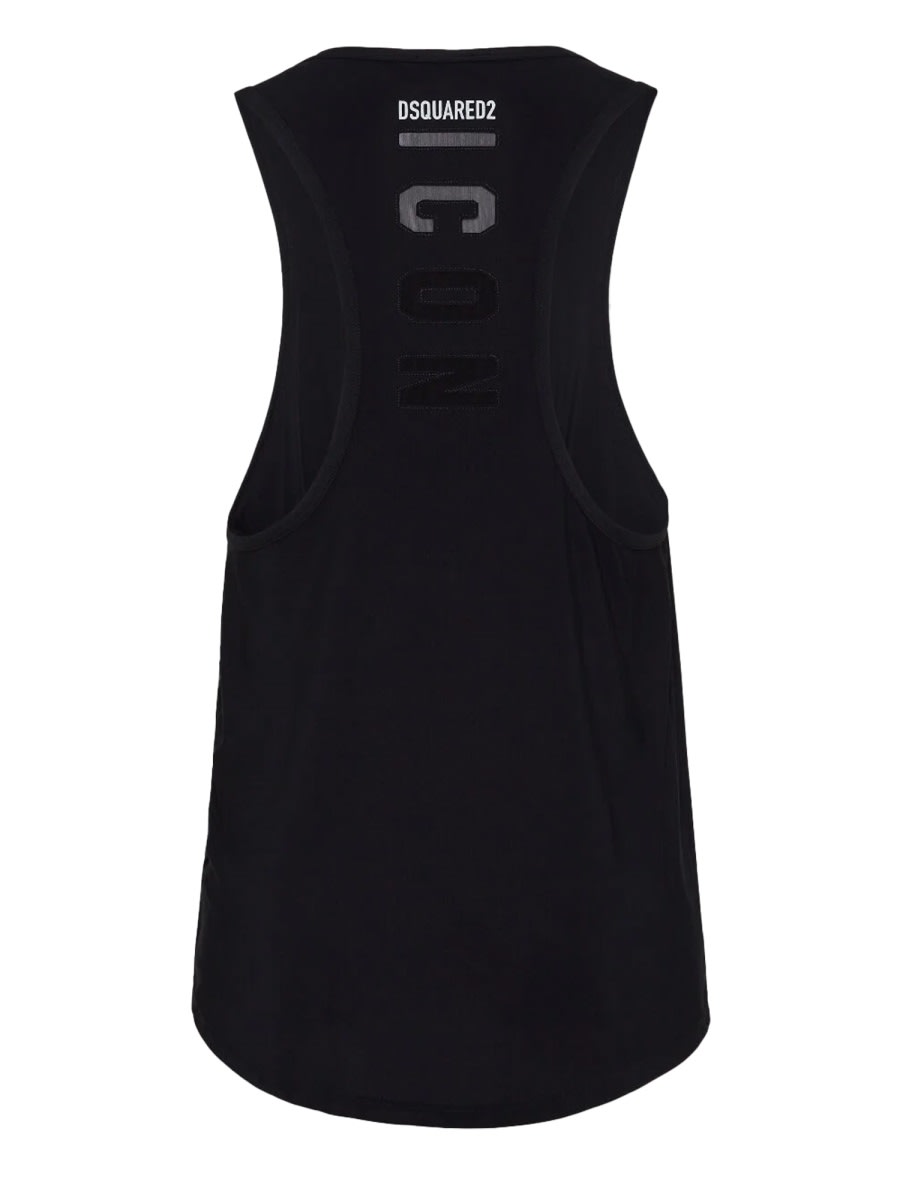 Dsquared2 Stretch Technical Fabric Jersey Tank Top