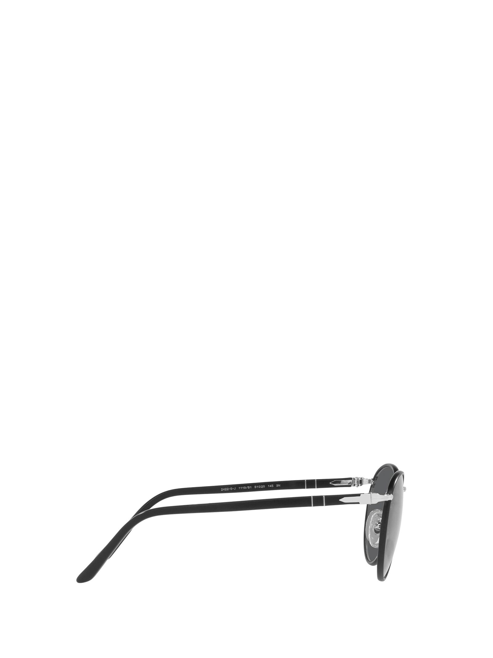 Shop Persol Po2422sj Silver Matte Black Sunglasses