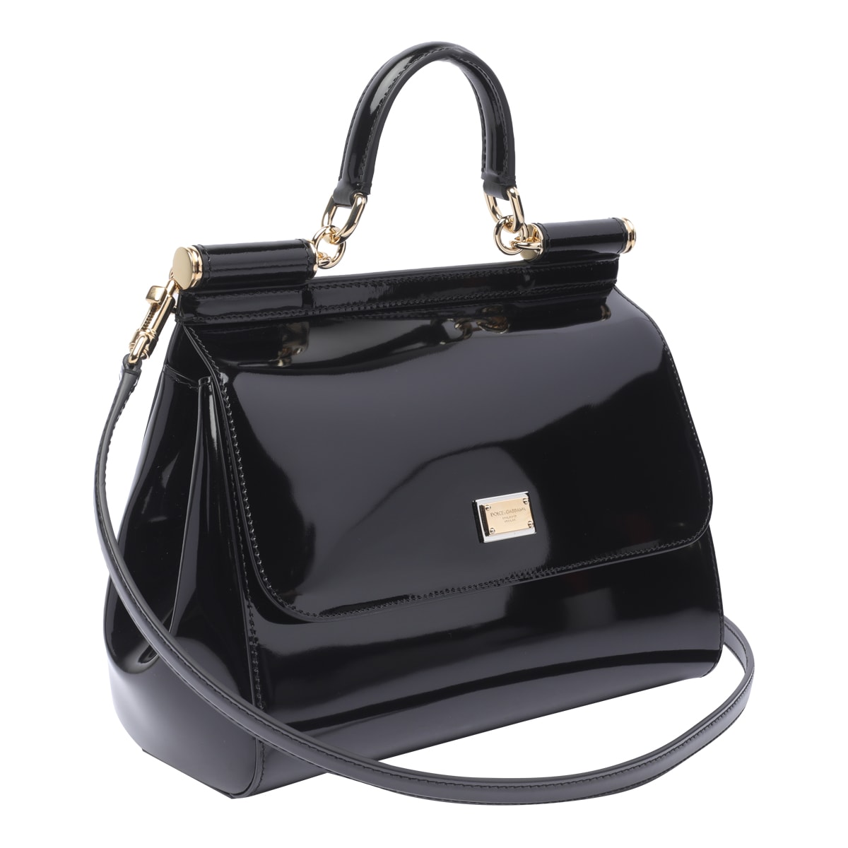 Shop Dolce & Gabbana Kim Dolce&gabbana Large Sicily Handbag In Nero