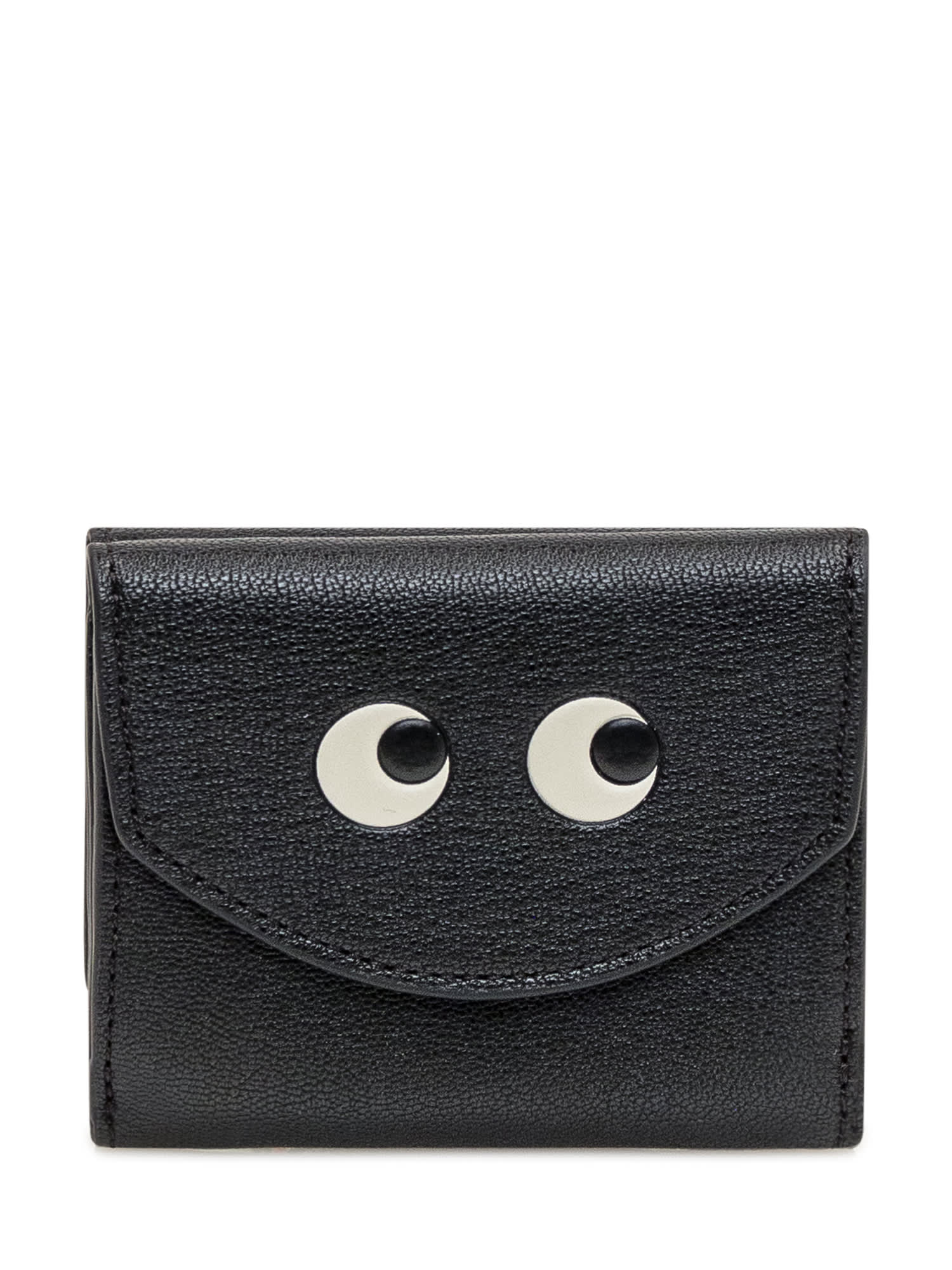 Shop Anya Hindmarch Wallet With Eyes In Black