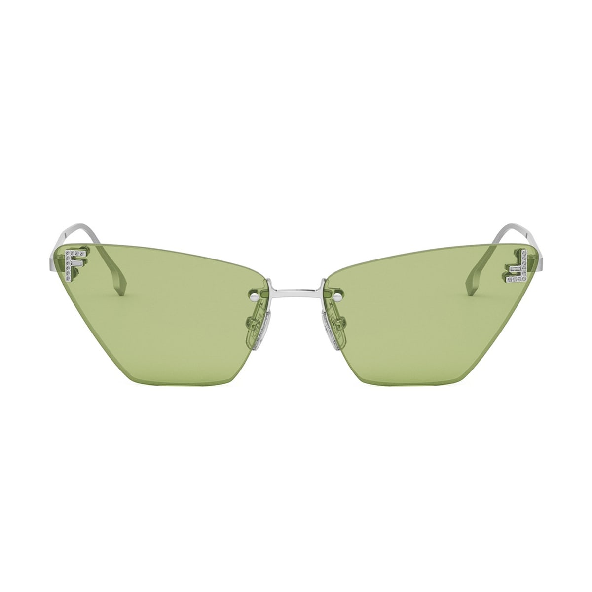 Fendi Fe4160us Fendi First Crystal 16n Silver Sunglasses
